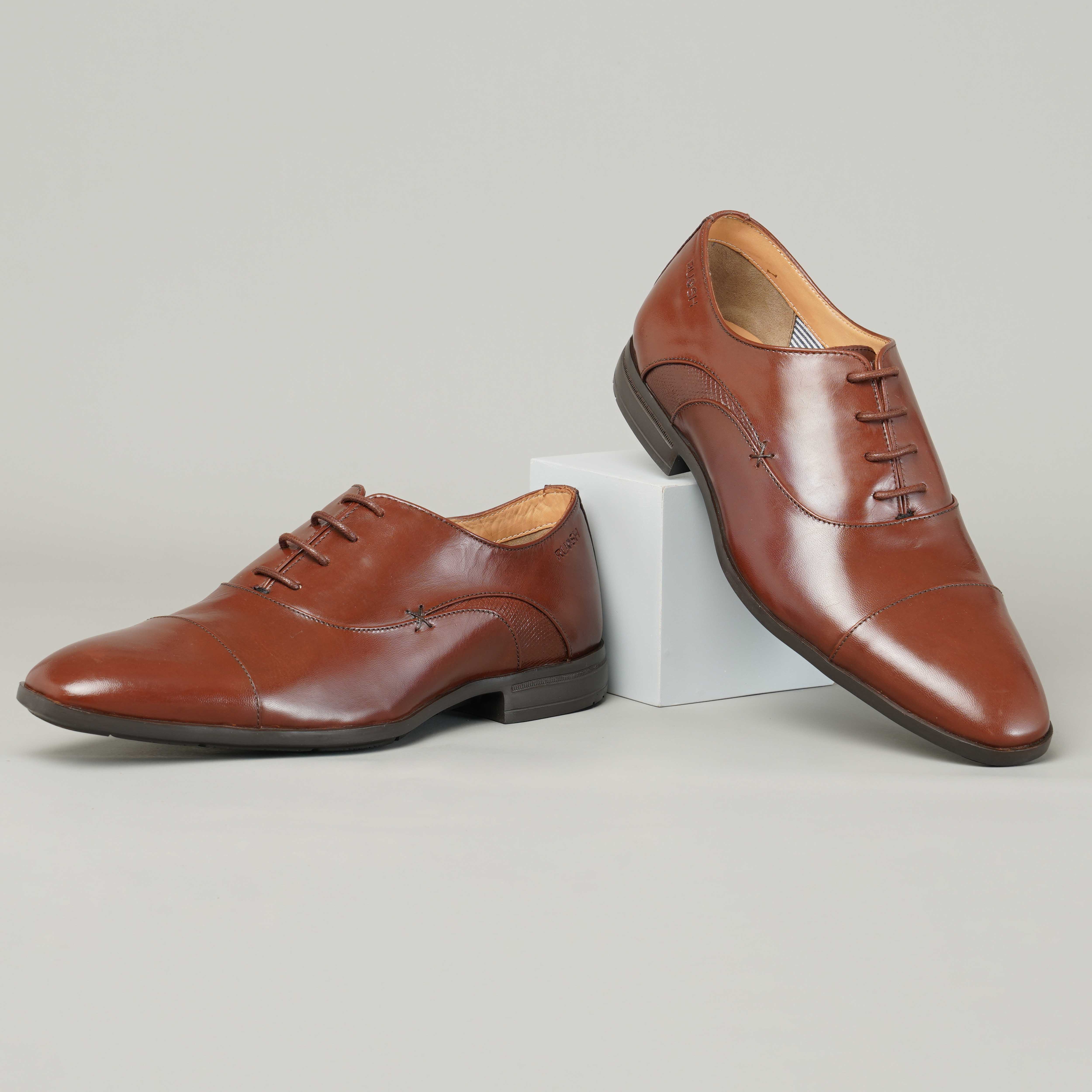 The Cameroon Ruosh Men Tan Formal Lace-Up