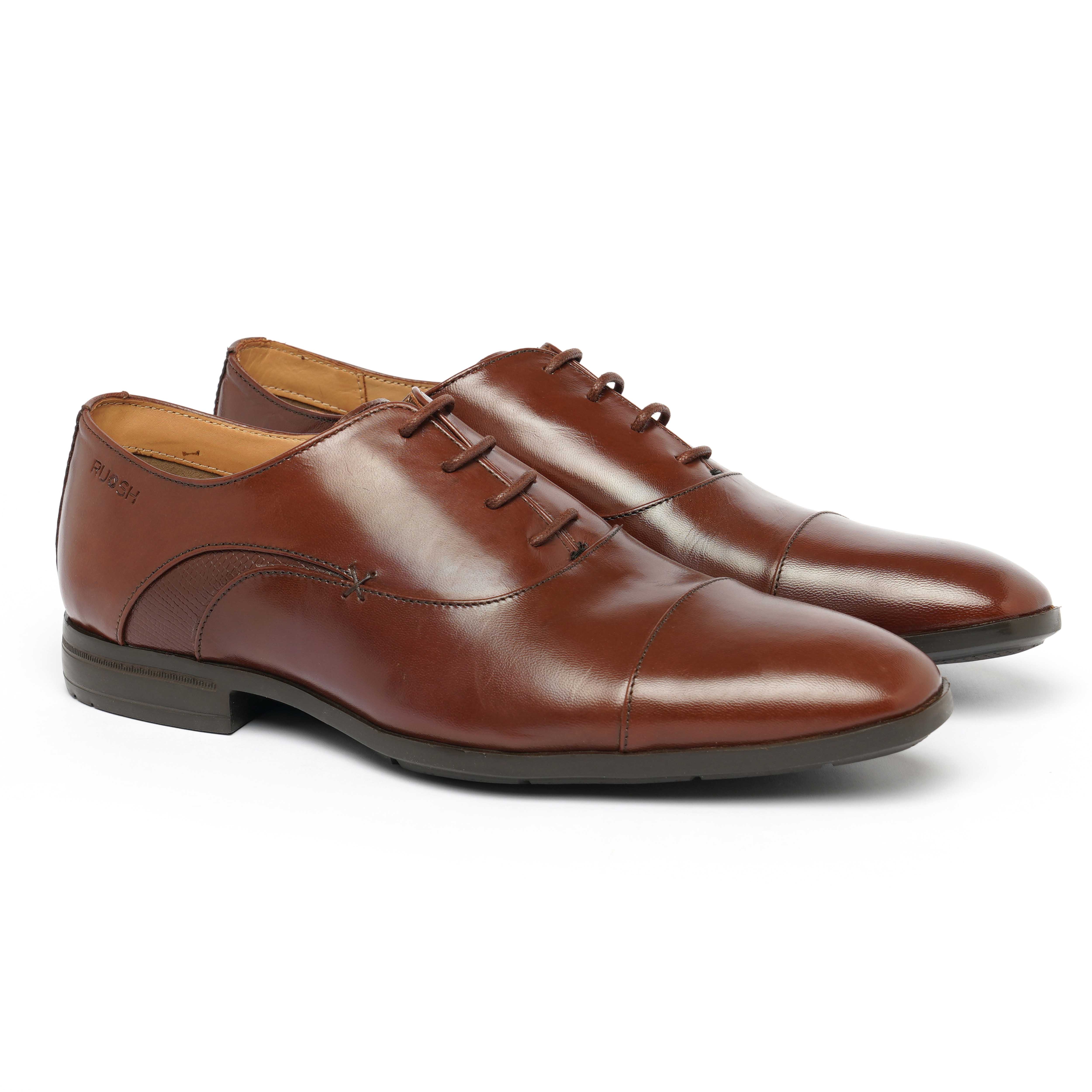 The Cameroon Ruosh Men Tan Formal Lace-Up