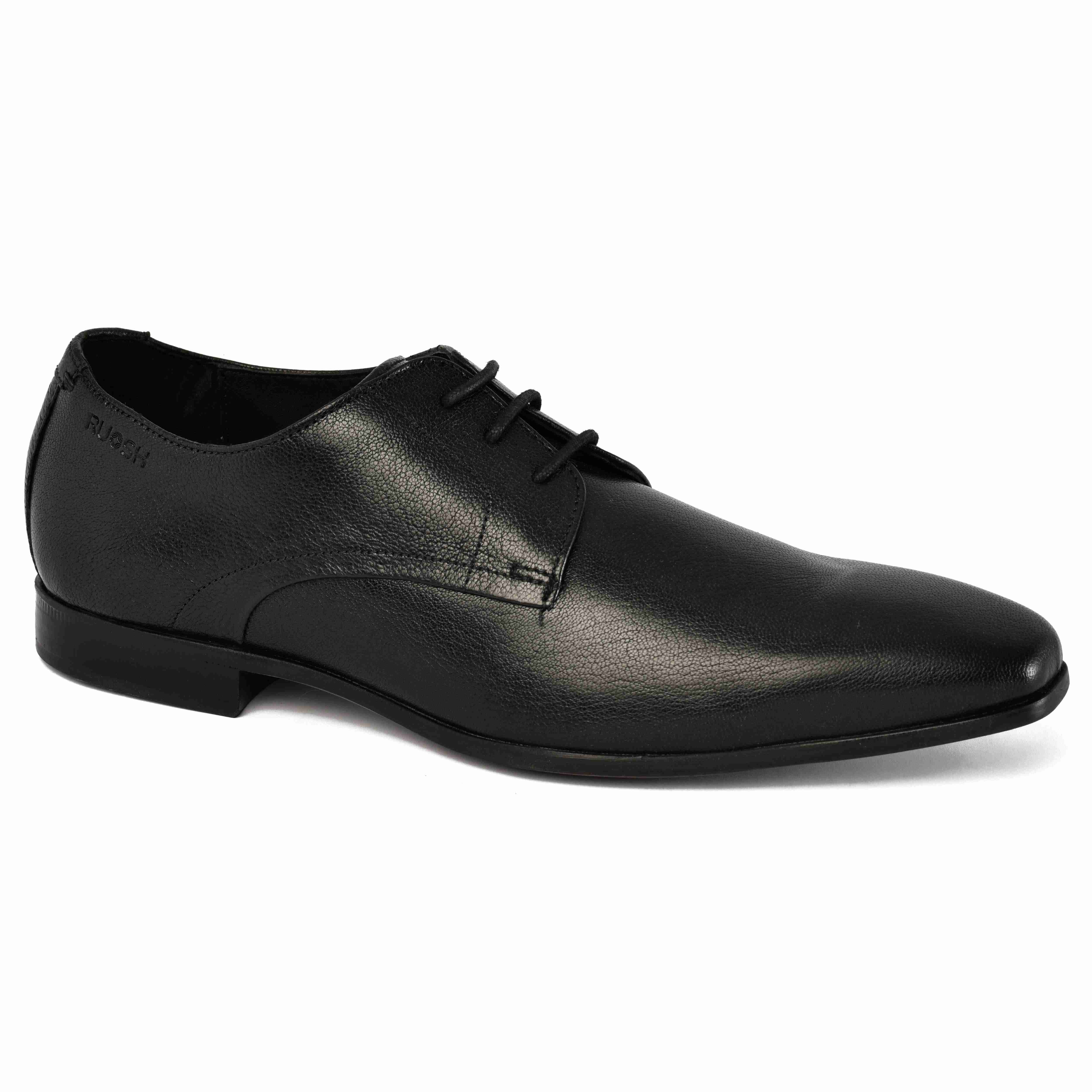 The King Ruosh Men Black Formal Lace-Up