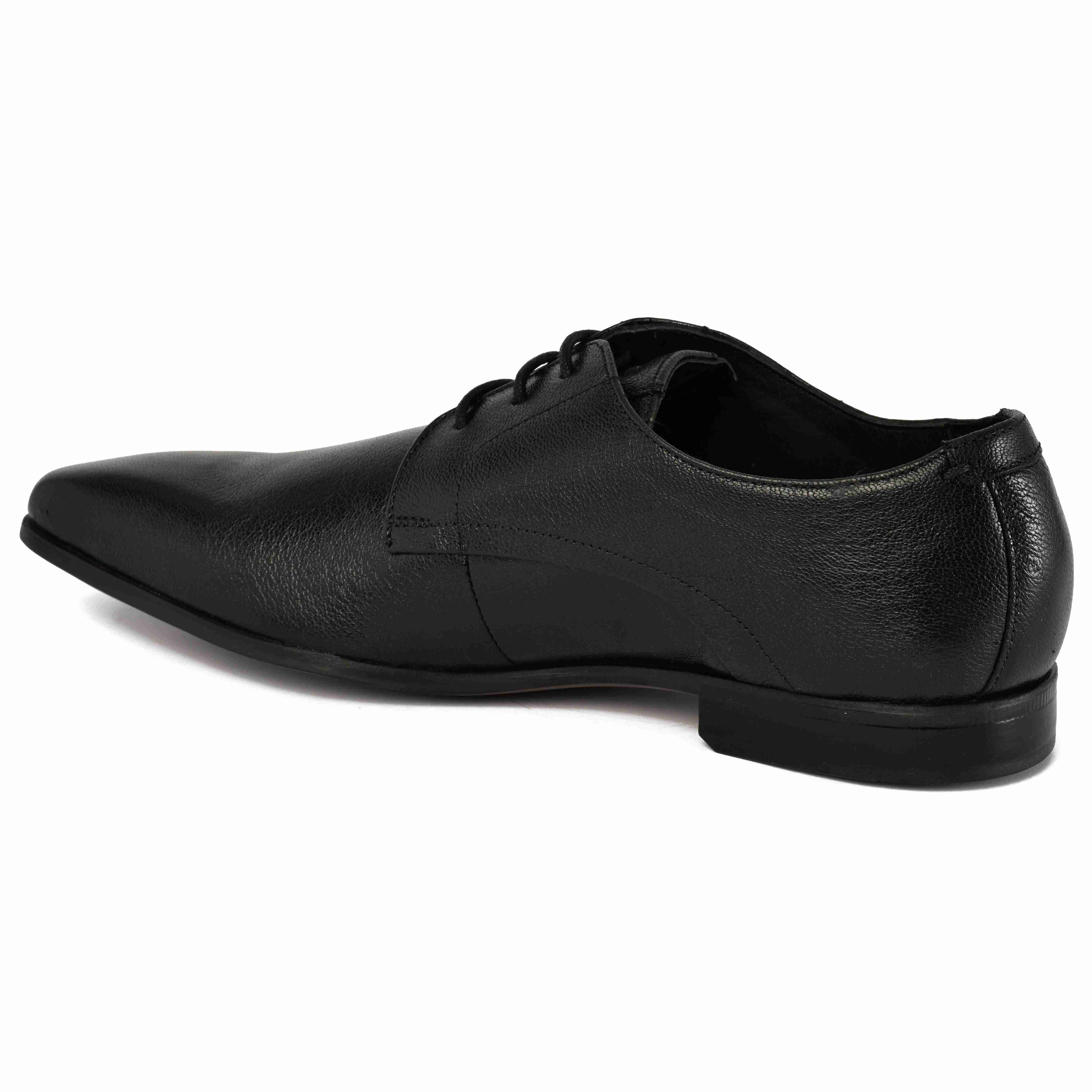 The King Ruosh Men Black Formal Lace-Up