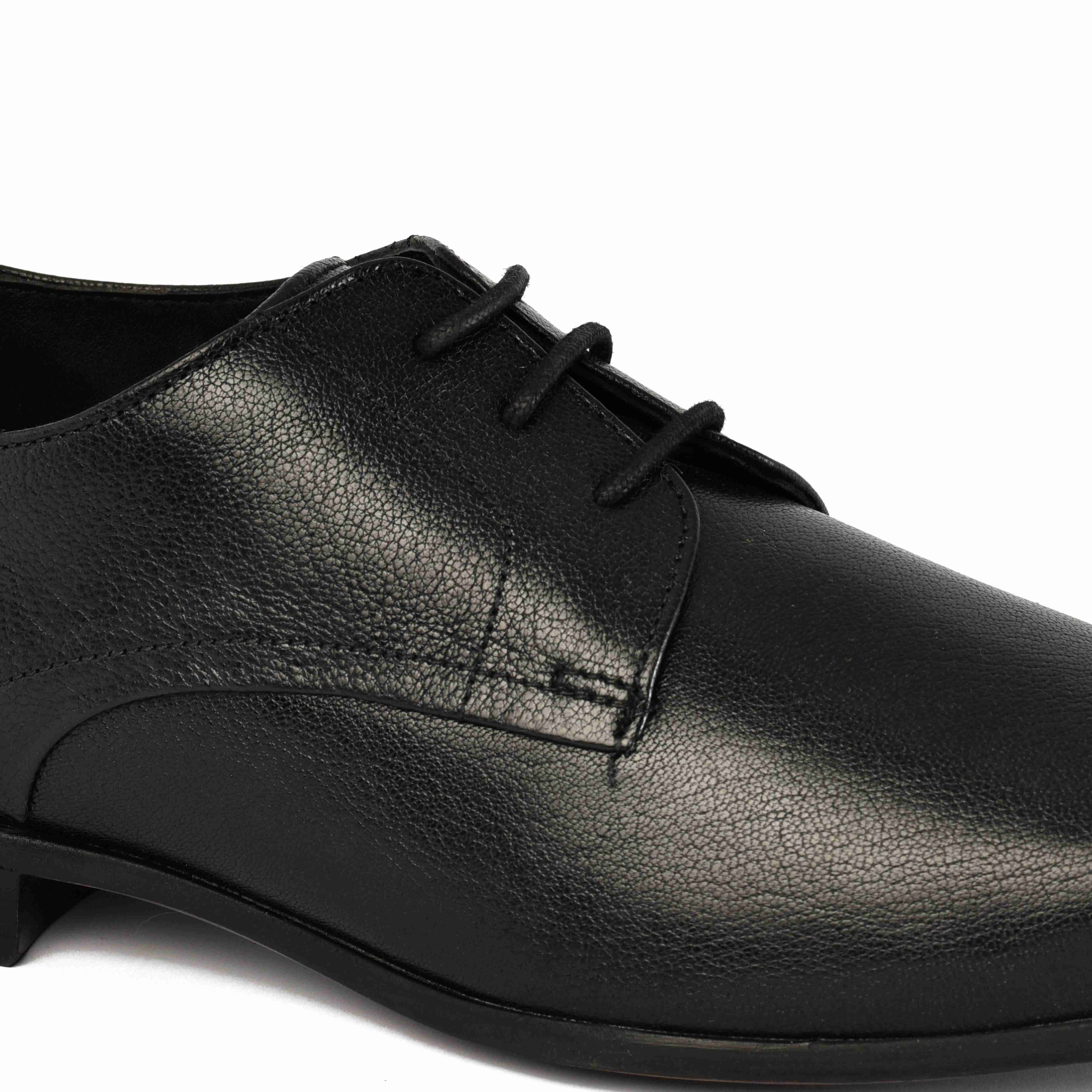 The King Ruosh Men Black Formal Lace-Up