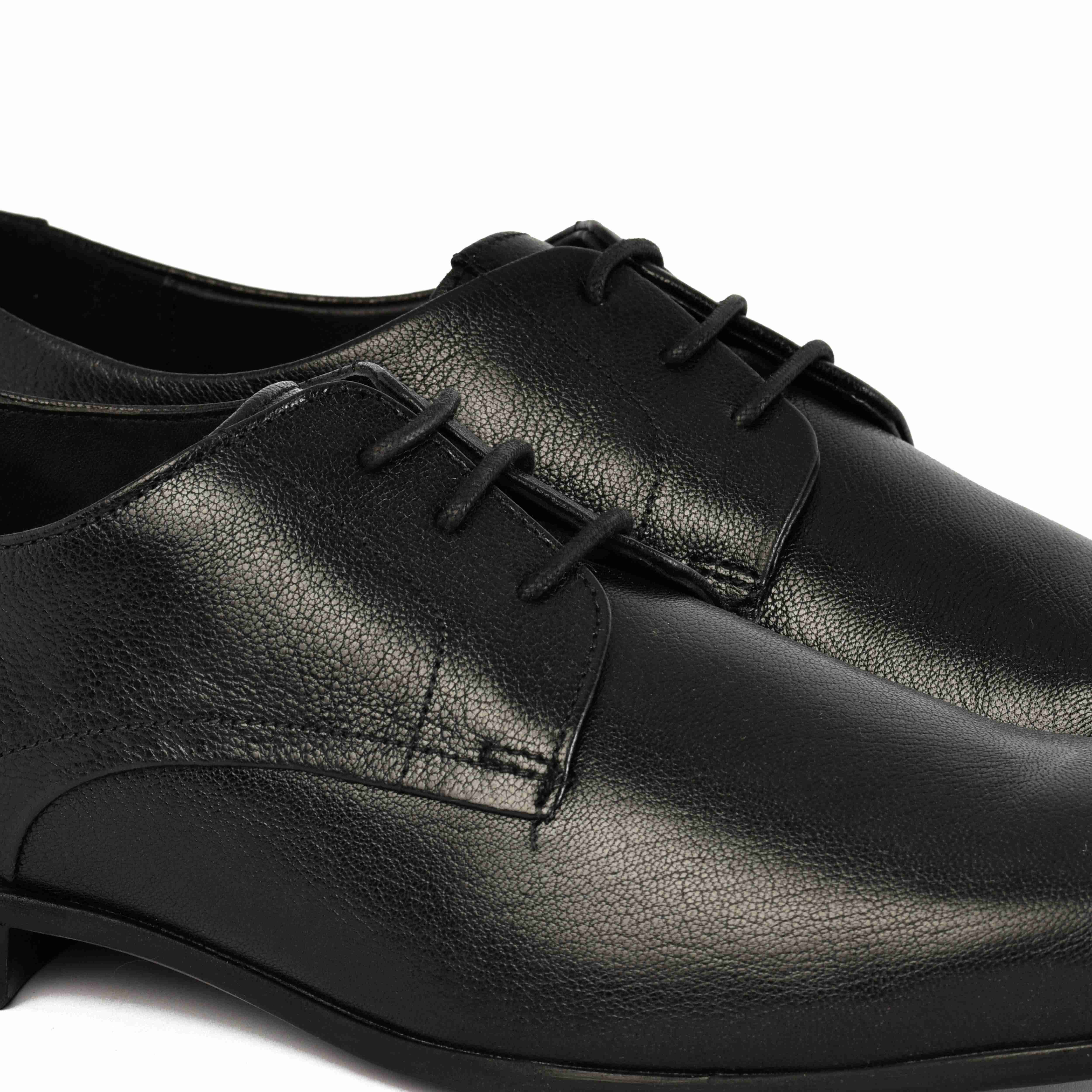 The King Ruosh Men Black Formal Lace-Up