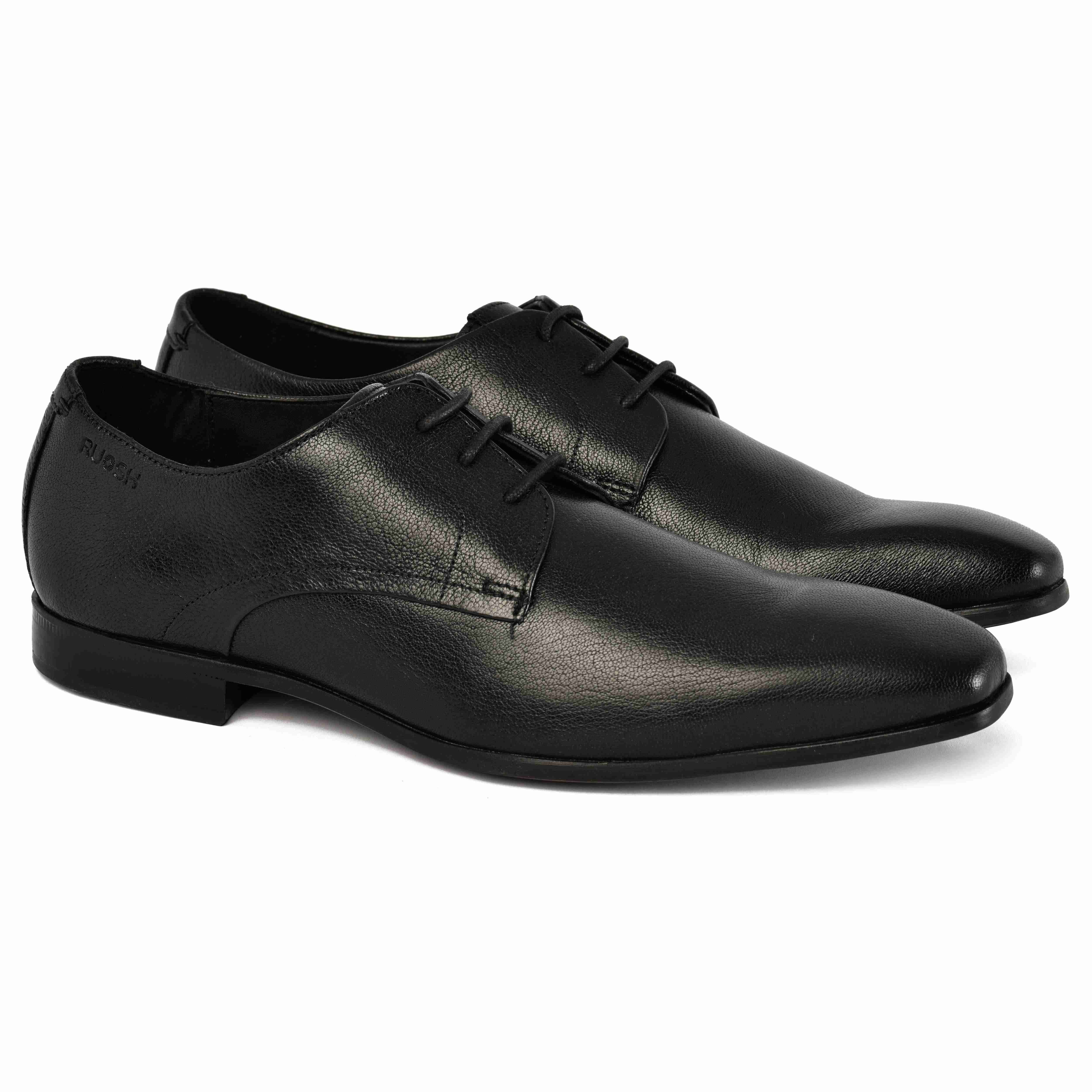 The King Ruosh Men Black Formal Lace-Up