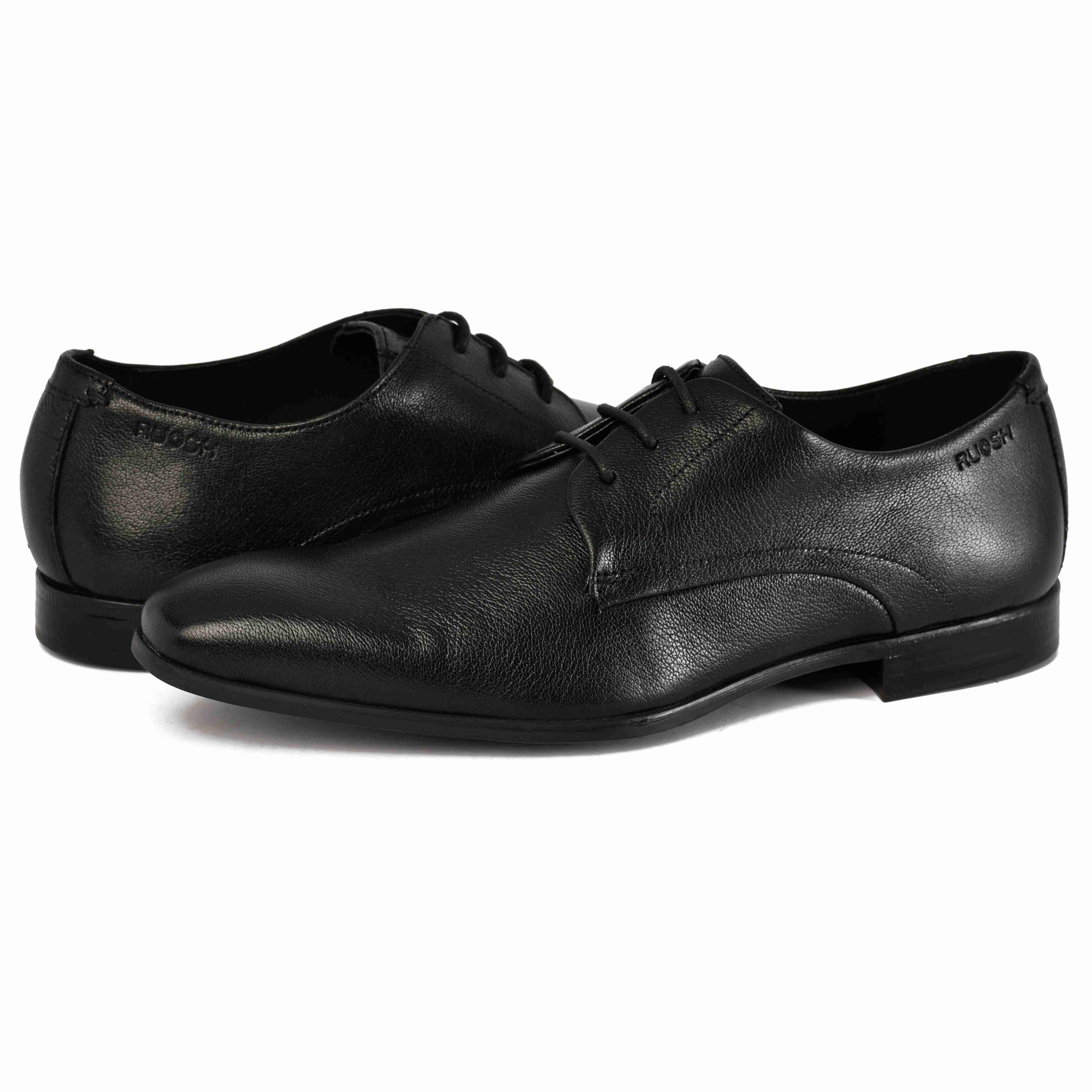 The King Ruosh Men Black Formal Lace-Up