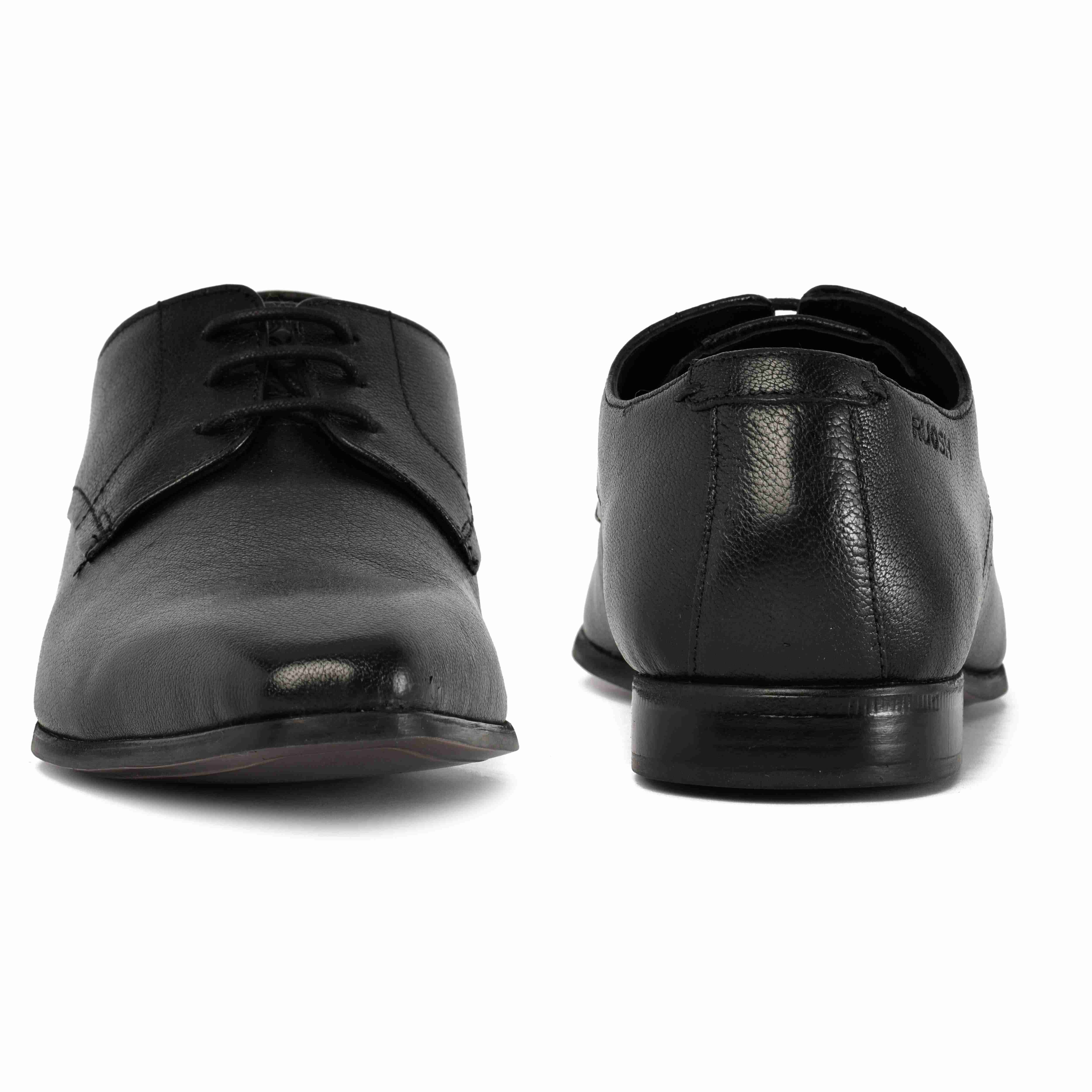 The King Ruosh Men Black Formal Lace-Up