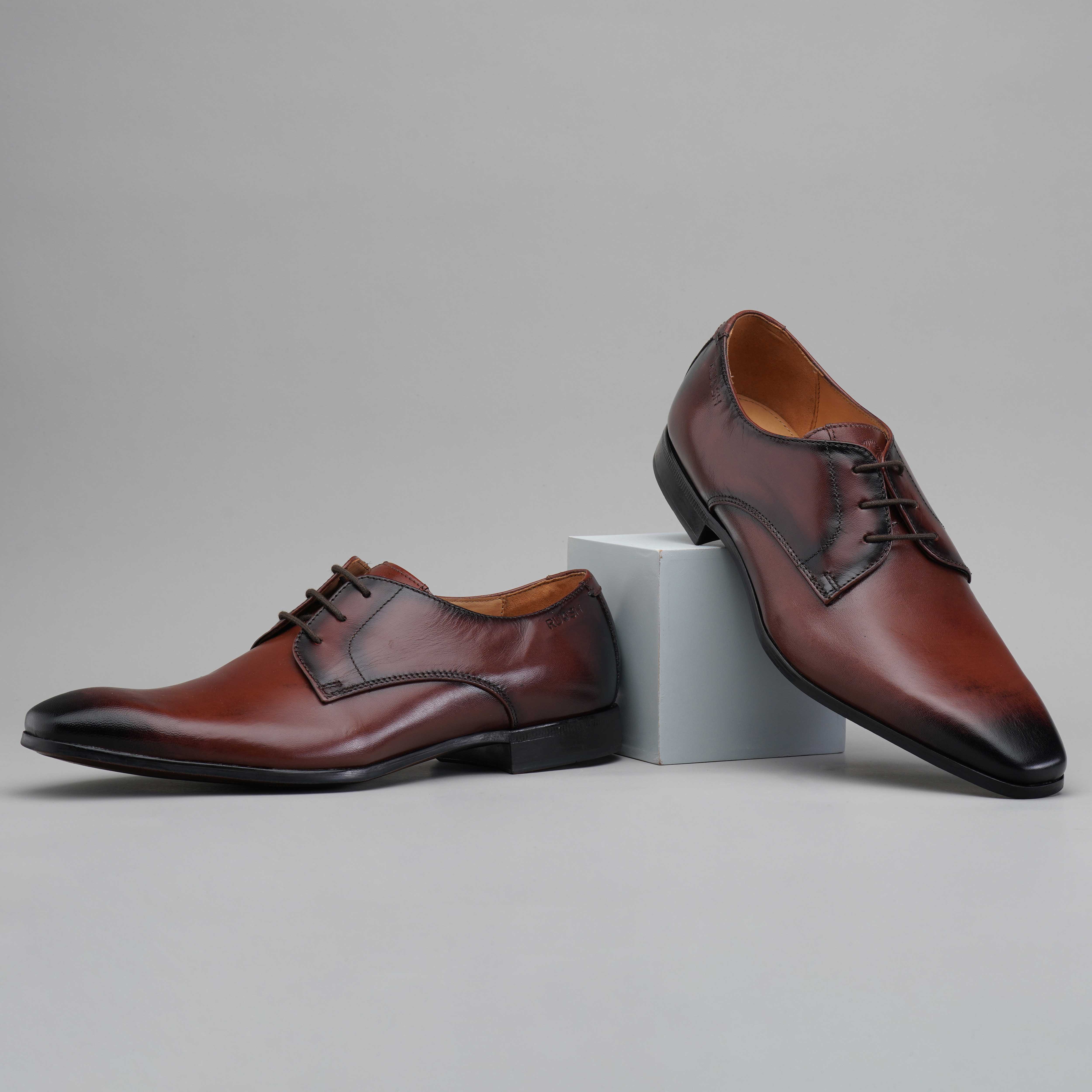 The King Ruosh Men Tan Formal Lace-Up