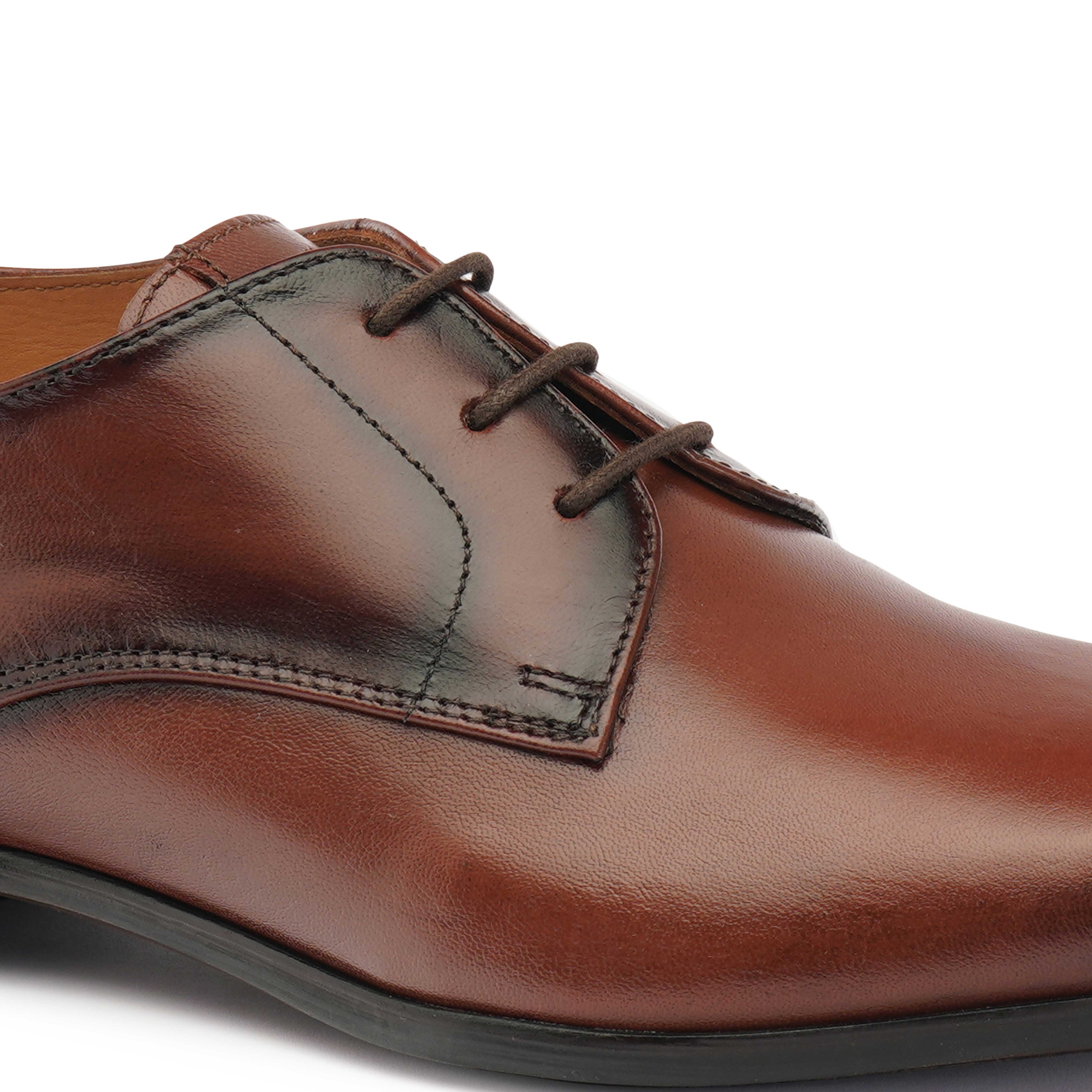The King Ruosh Men Tan Formal Lace-Up