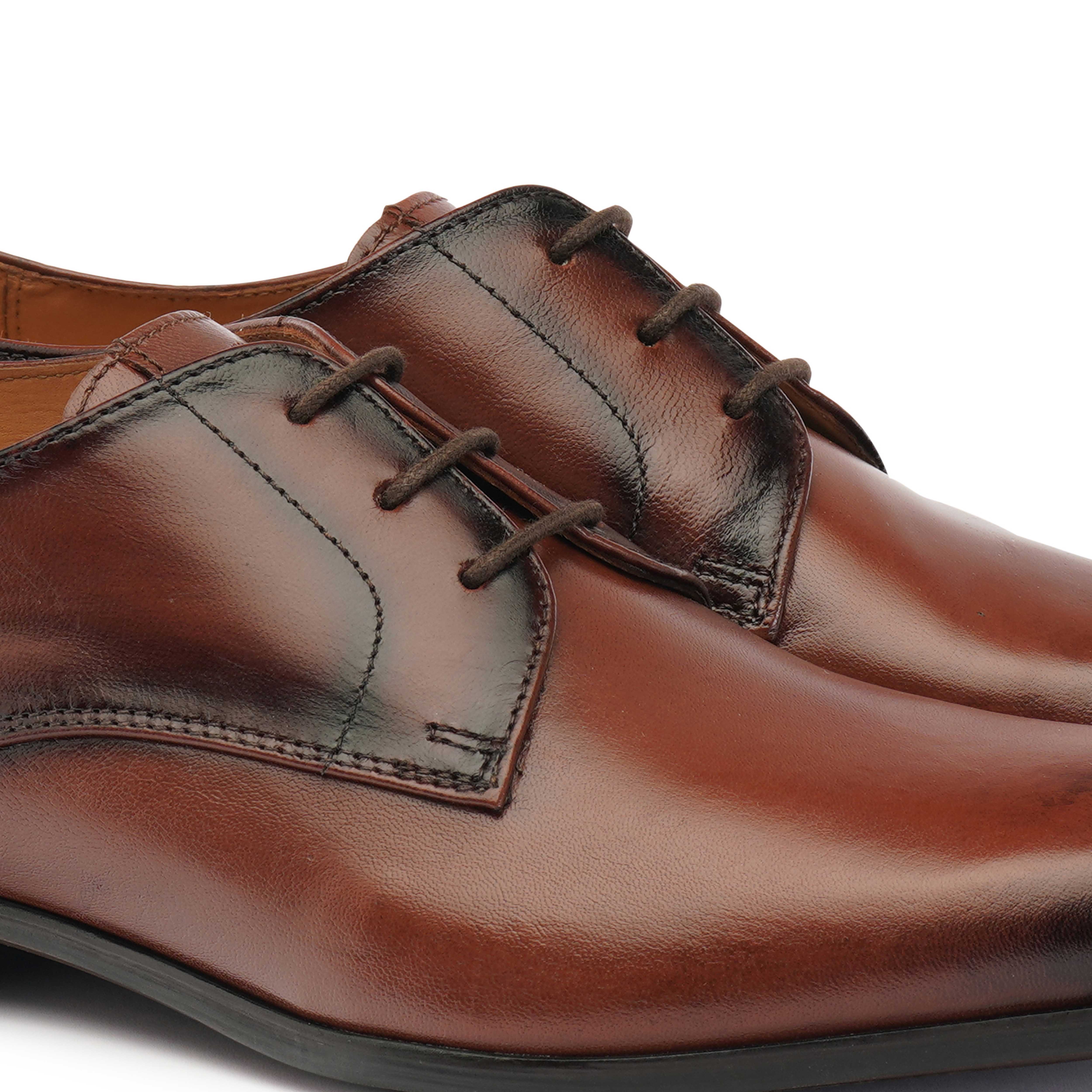 The King Ruosh Men Tan Formal Lace-Up