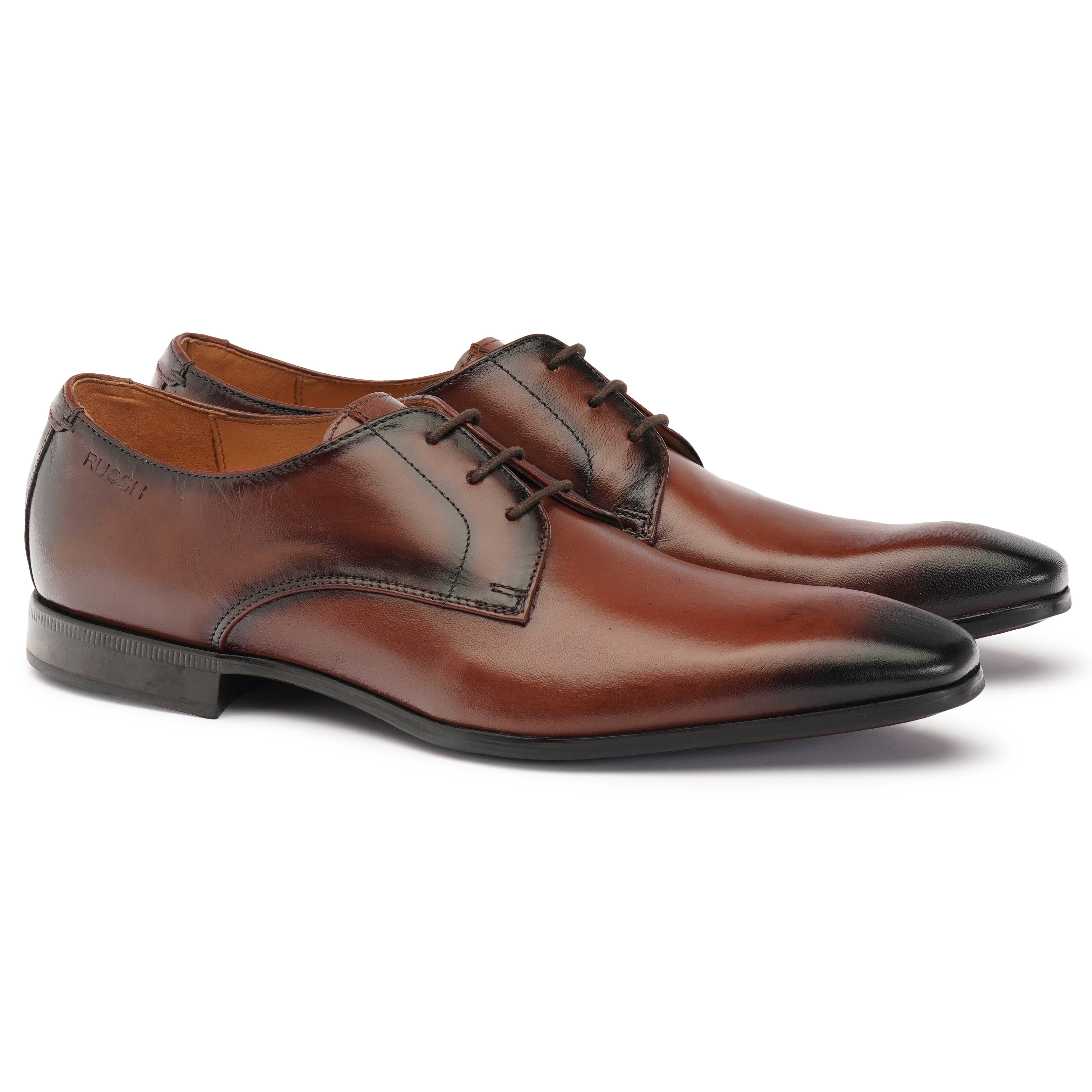 The King Ruosh Men Tan Formal Lace-Up