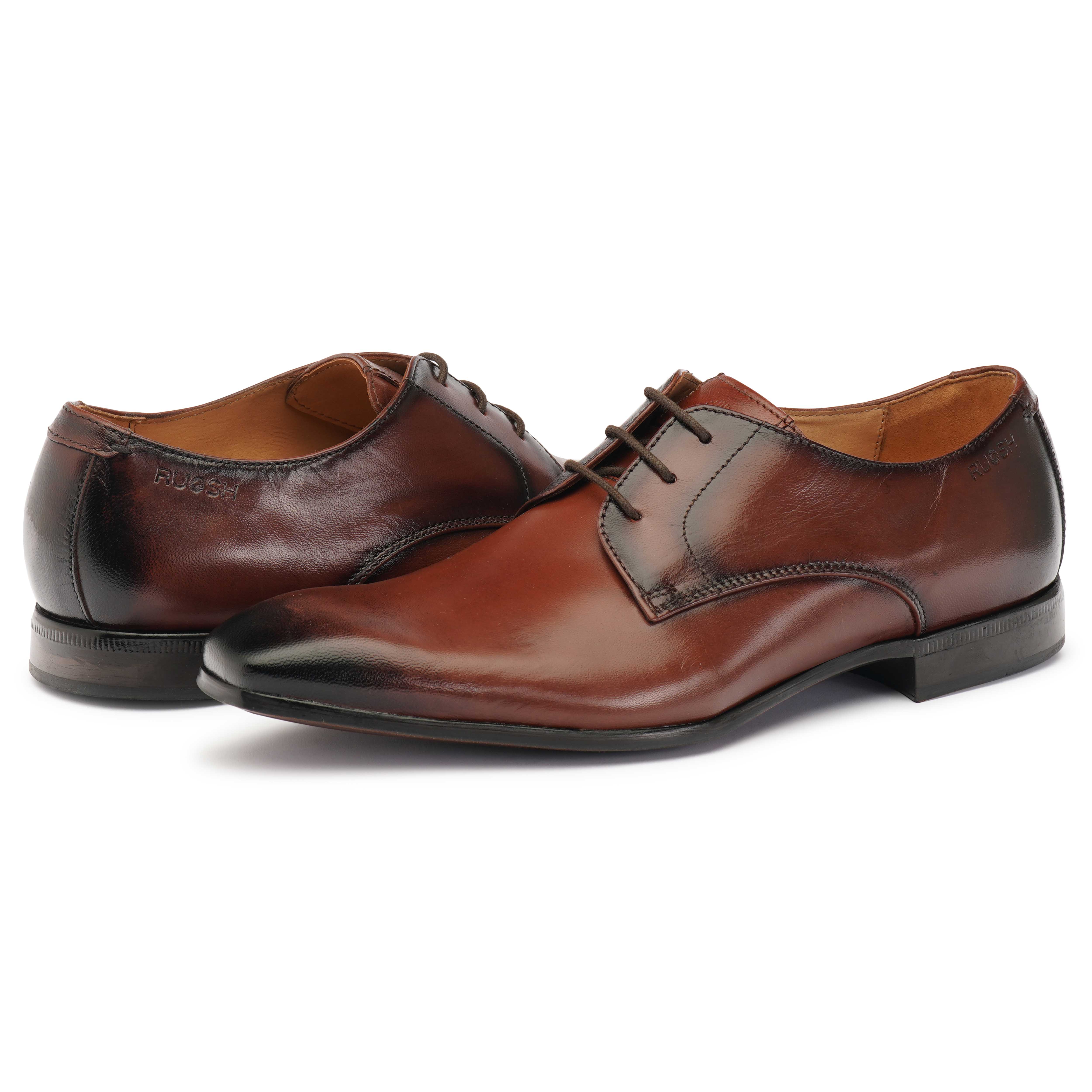 The King Ruosh Men Tan Formal Lace-Up