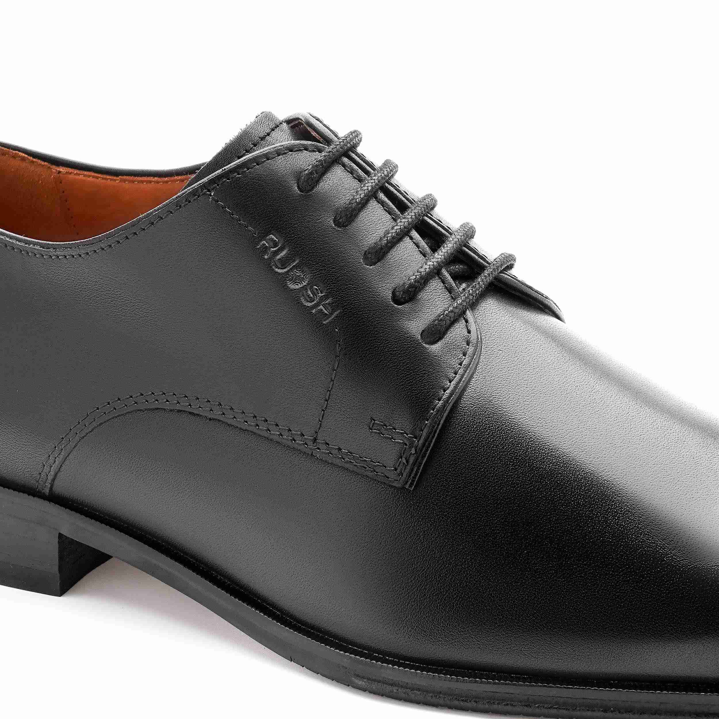 The Zack Black Men Plain-Toe Derby Ruosh