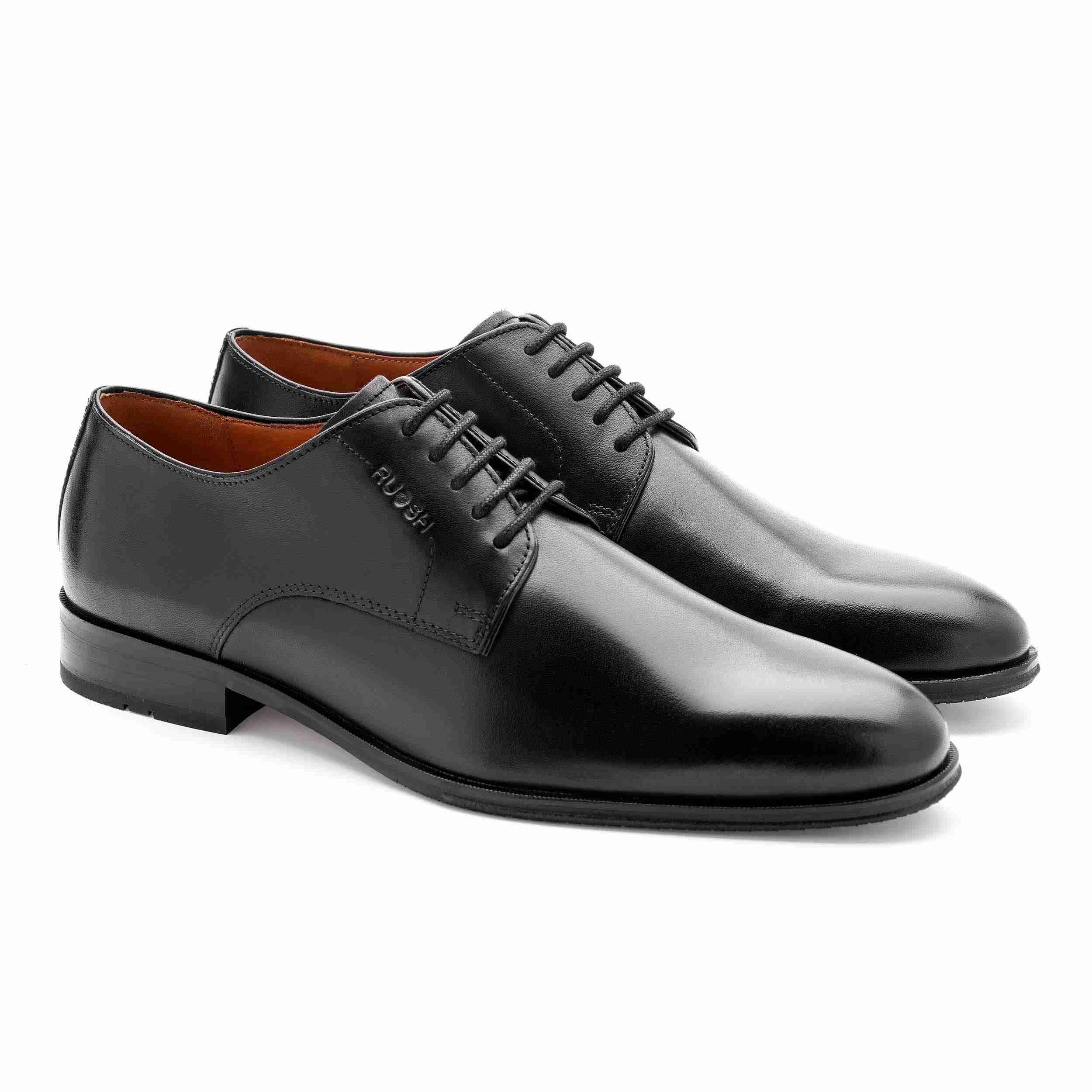 The Zack Black Men Plain-Toe Derby Ruosh