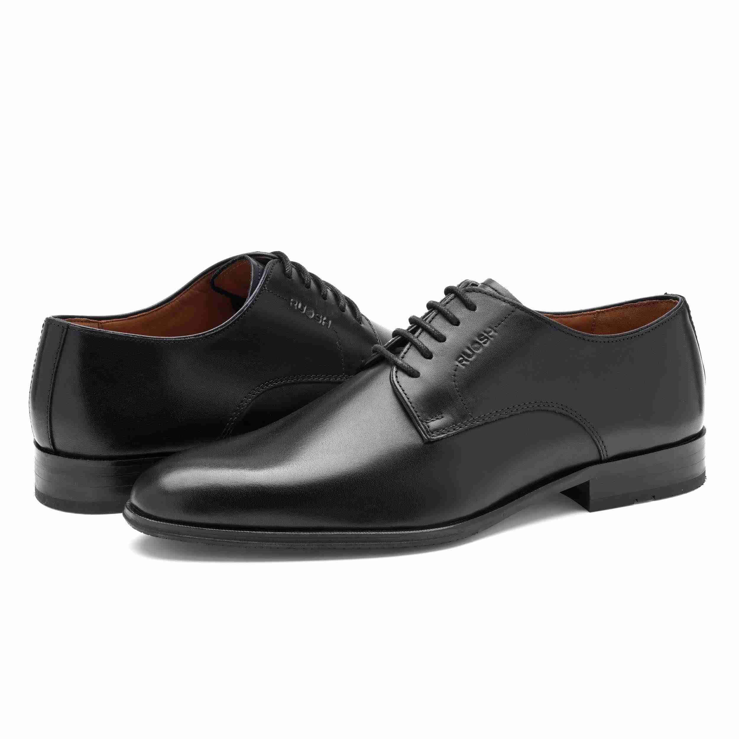 The Zack Black Men Plain-Toe Derby Ruosh