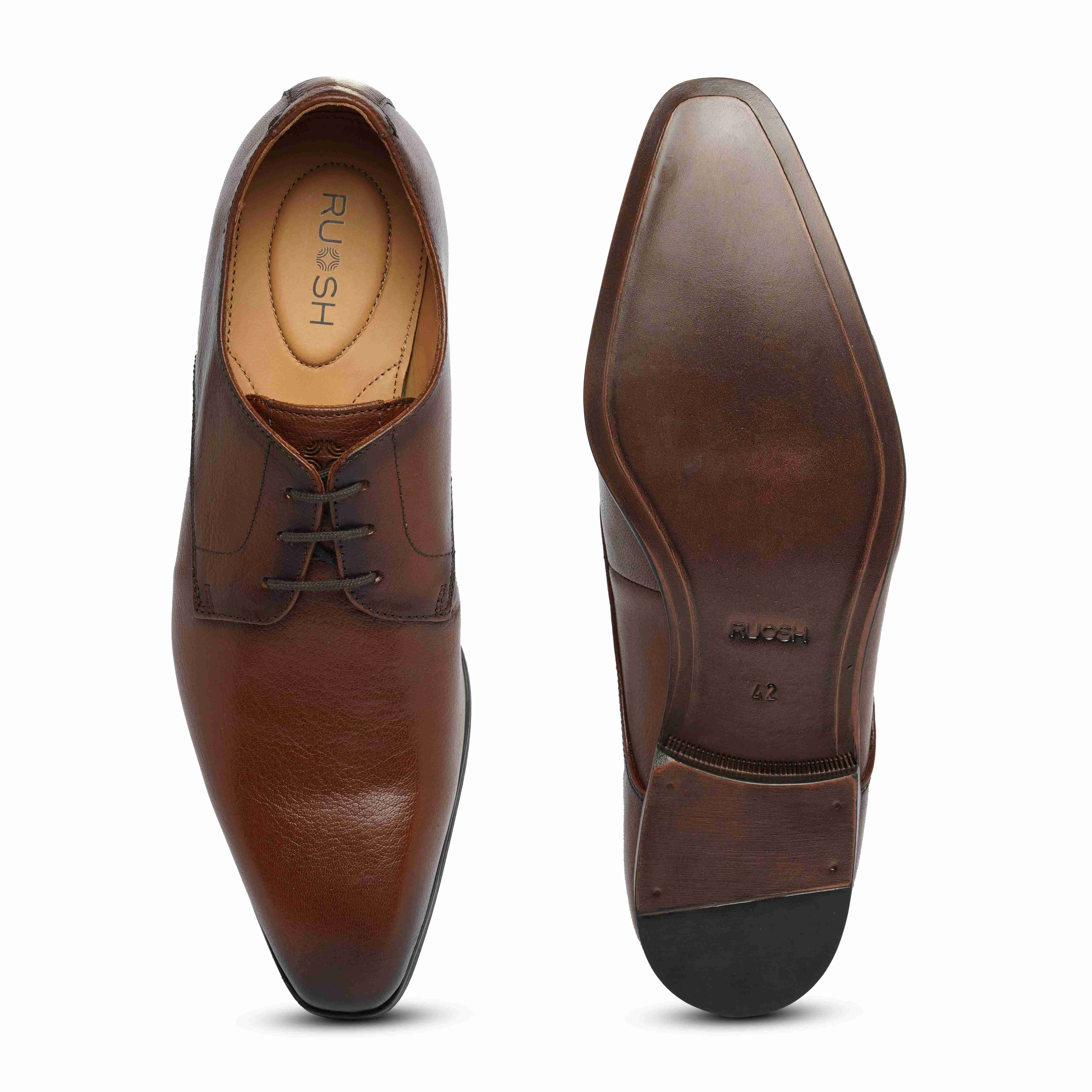 The King Ruosh Men Brown Formal Lace-Up