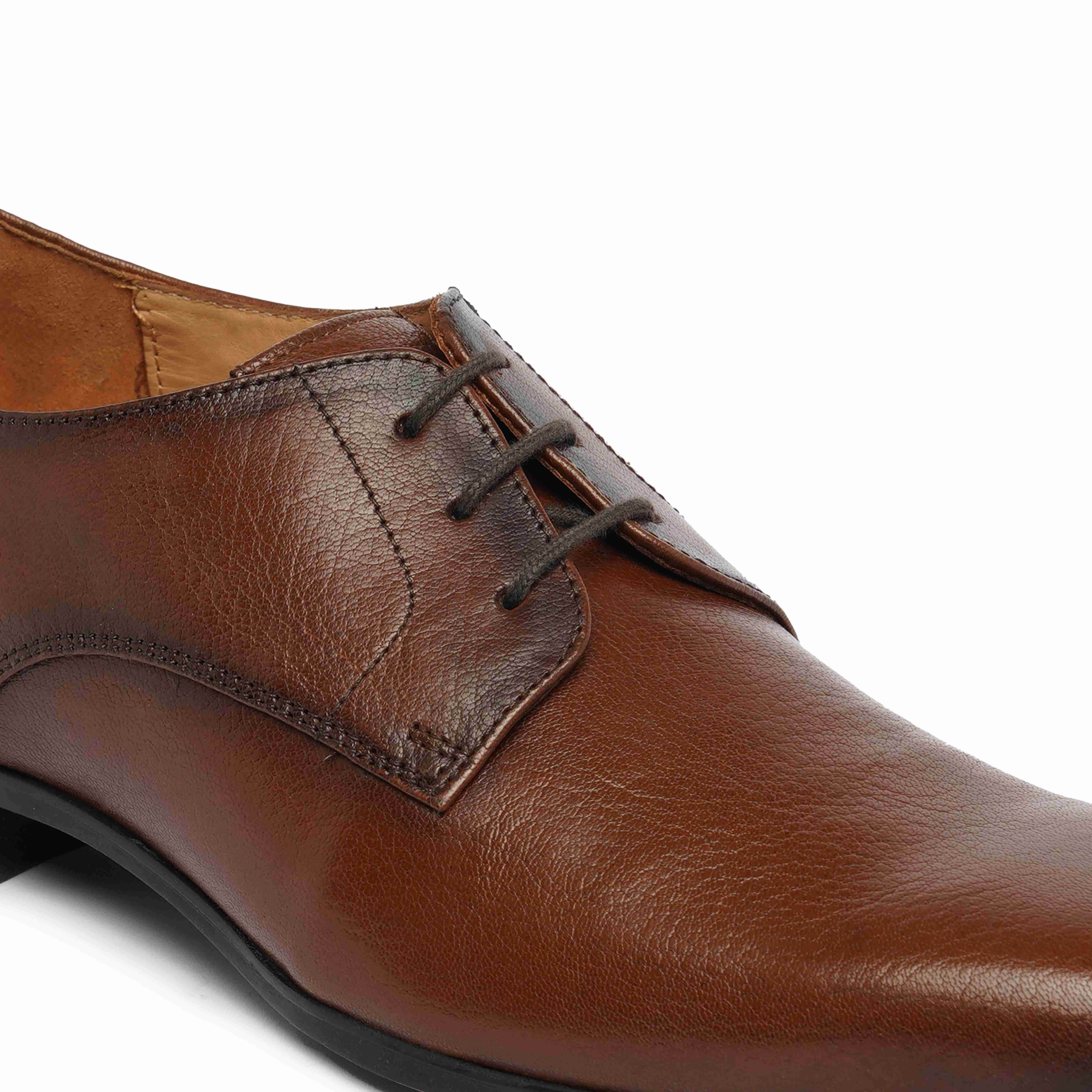 The King Ruosh Men Brown Formal Lace-Up
