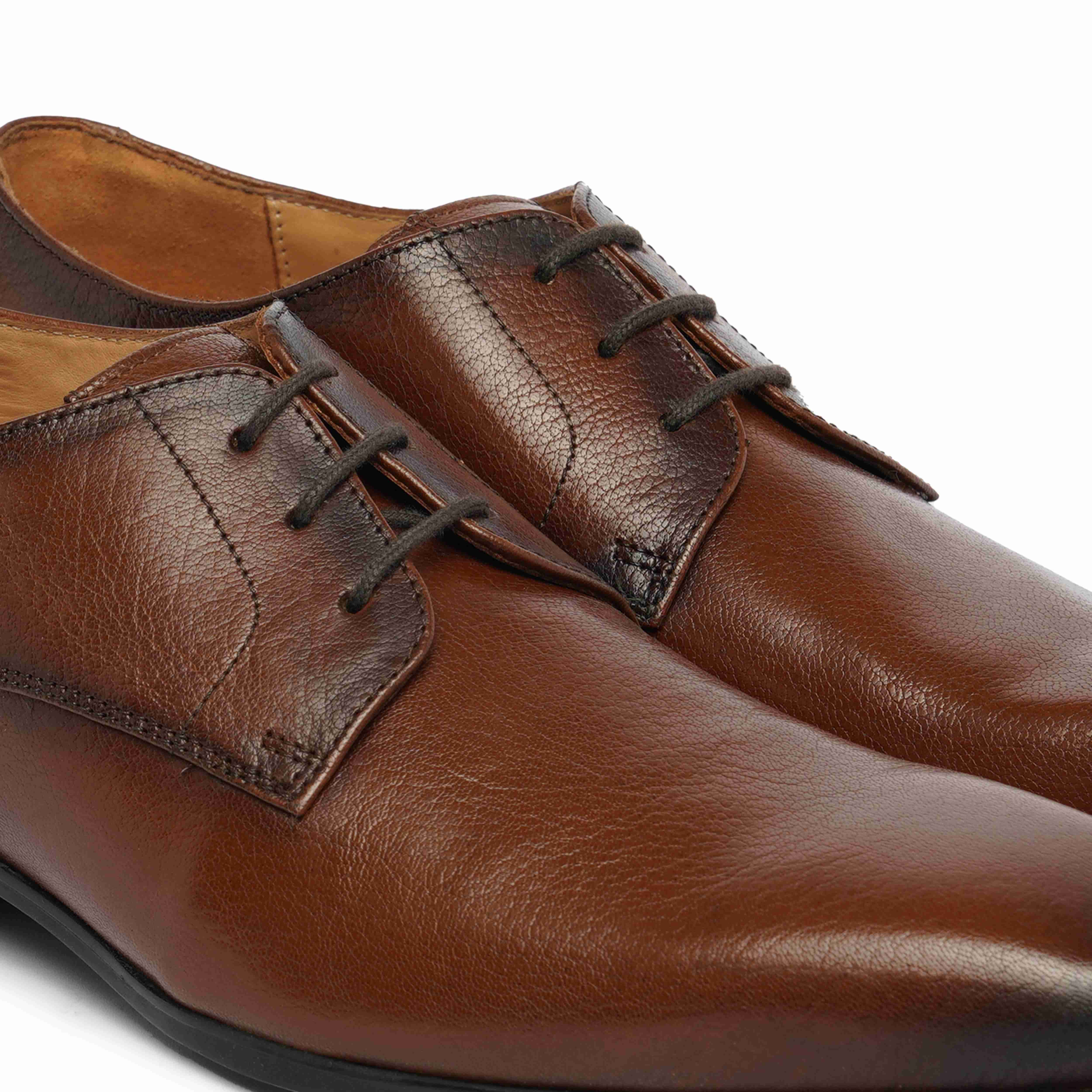 The King Ruosh Men Brown Formal Lace-Up