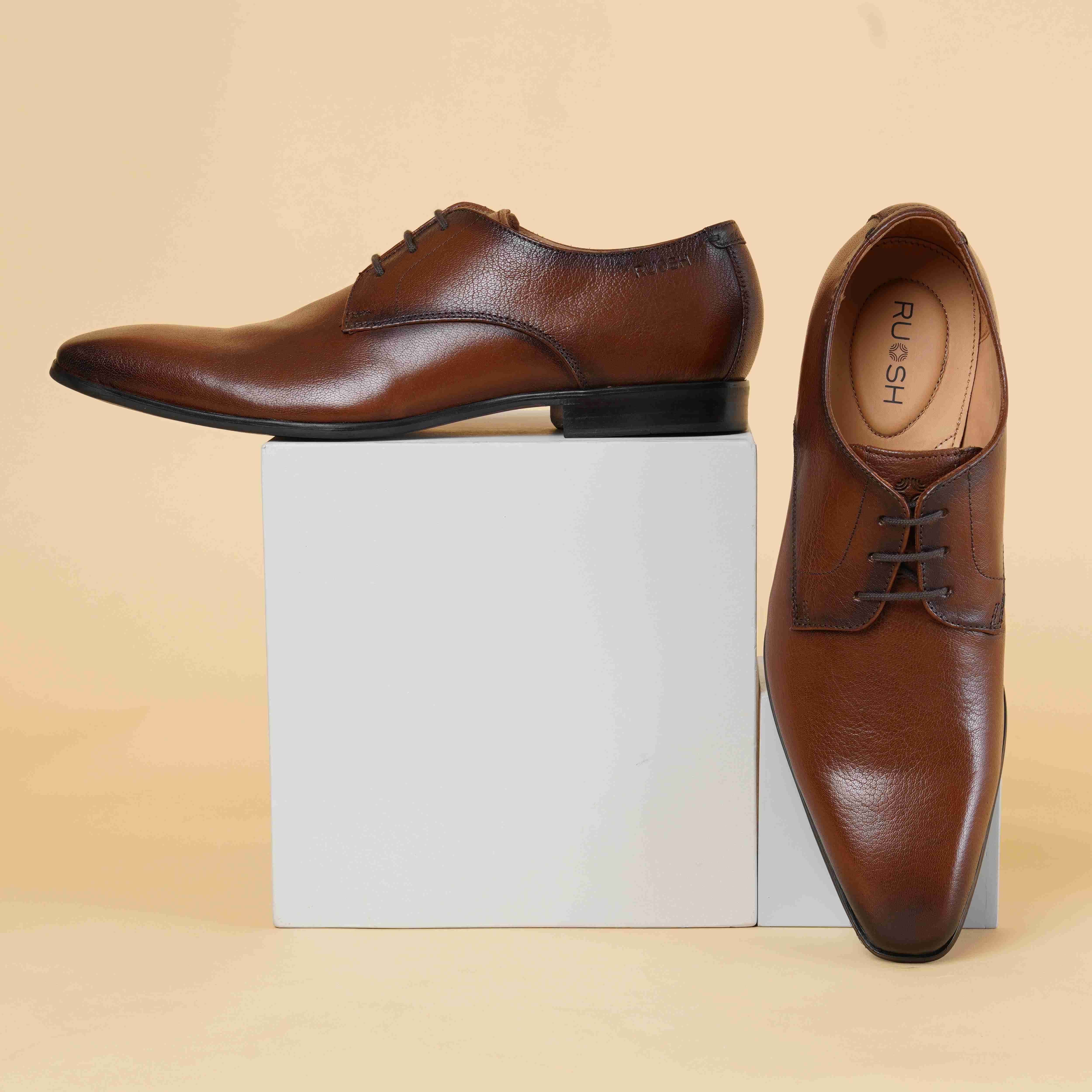 The King Ruosh Men Brown Formal Lace-Up
