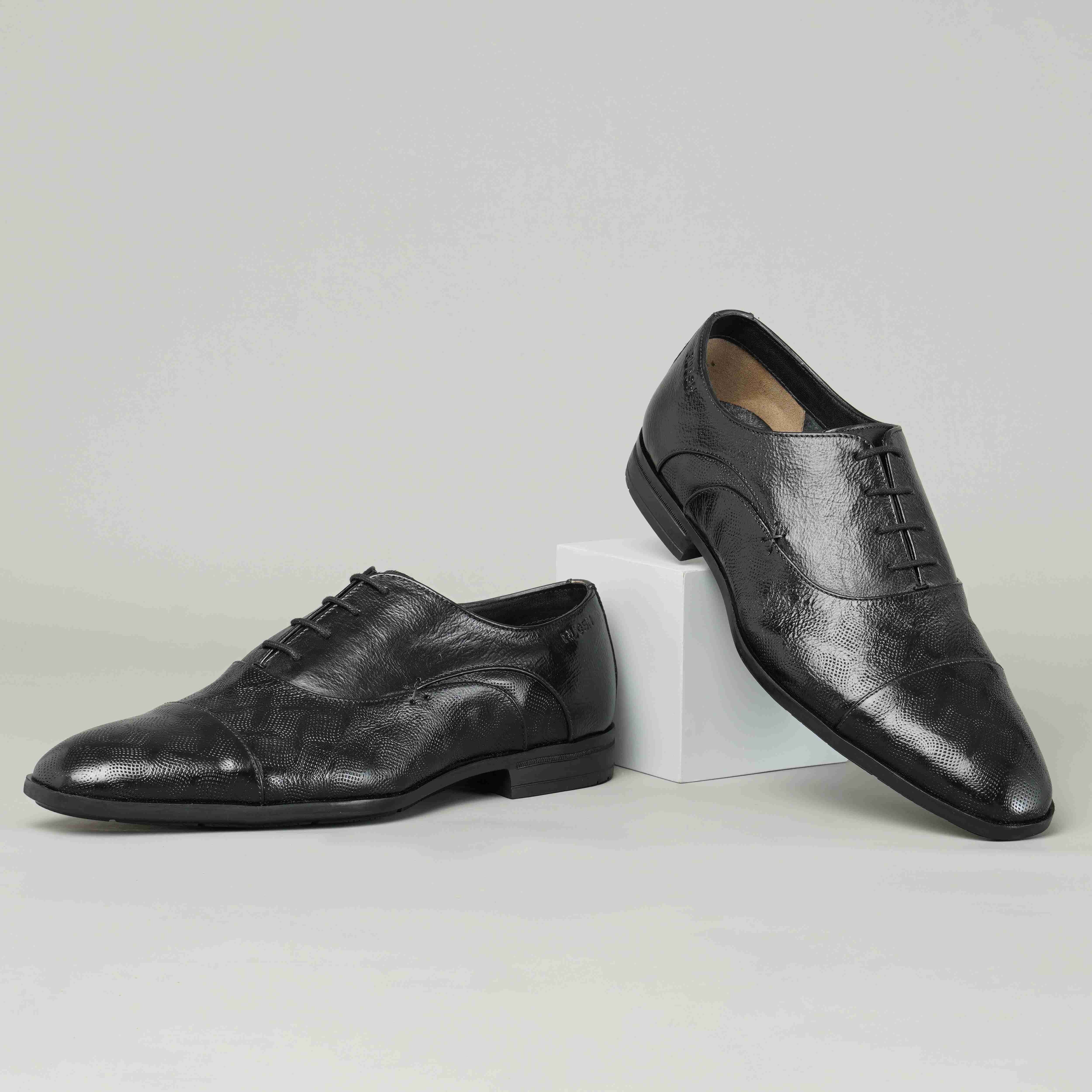 The Cameroon Ruosh Men Black Formal Lace-Up