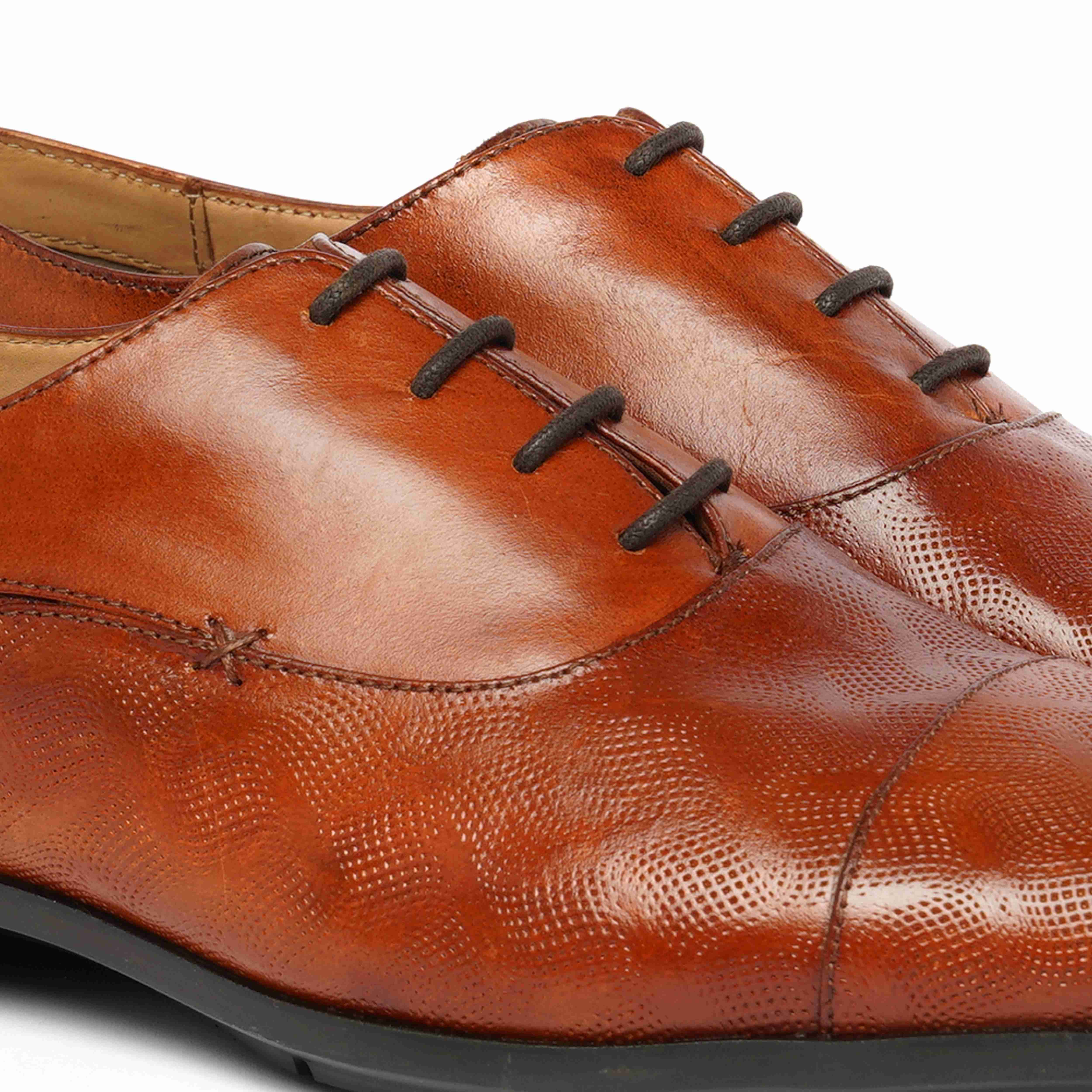 The Cameroon Ruosh Men Tan Formal Lace-Up