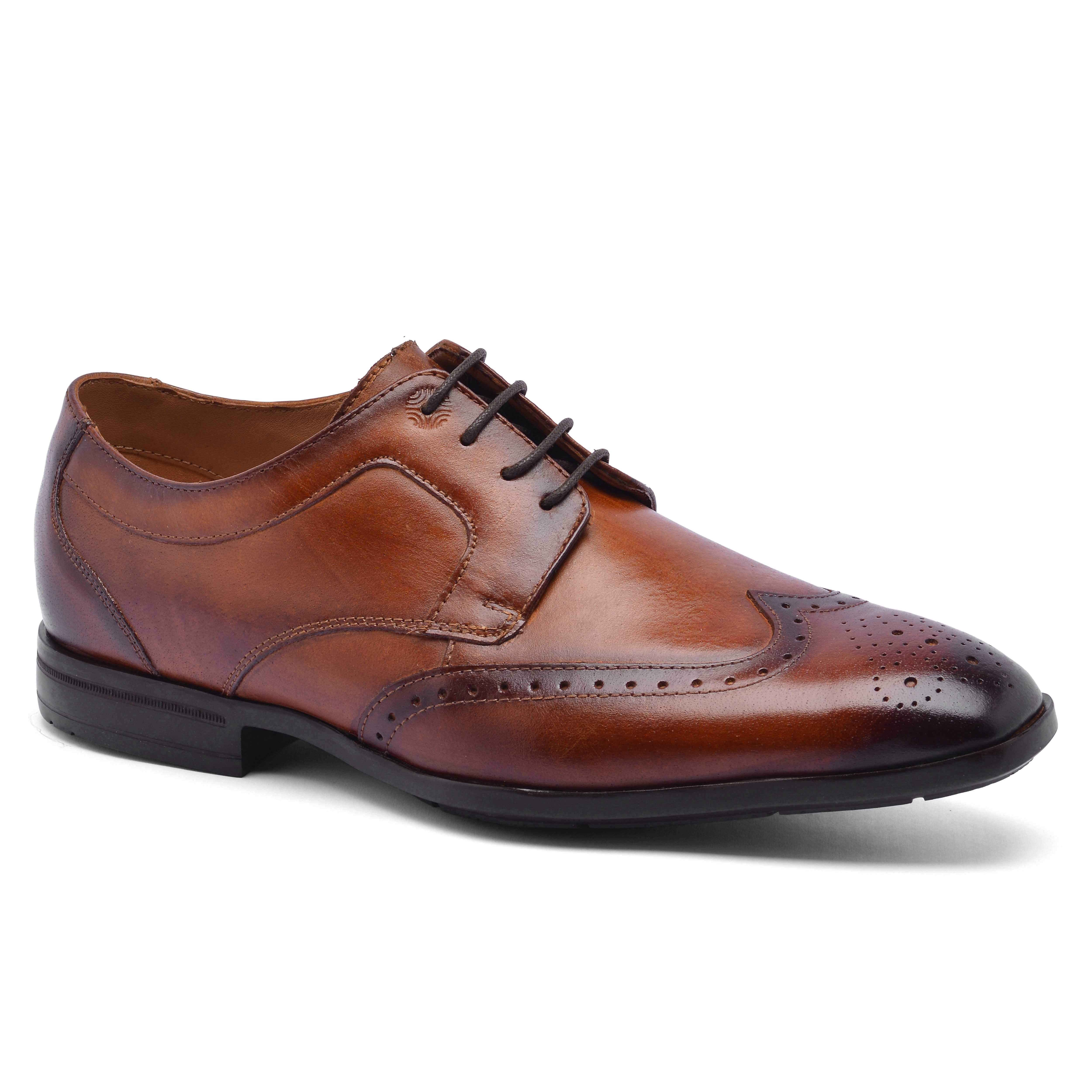 The Cameroon Ruosh Men Tan Formal Wingtip Lace-Up