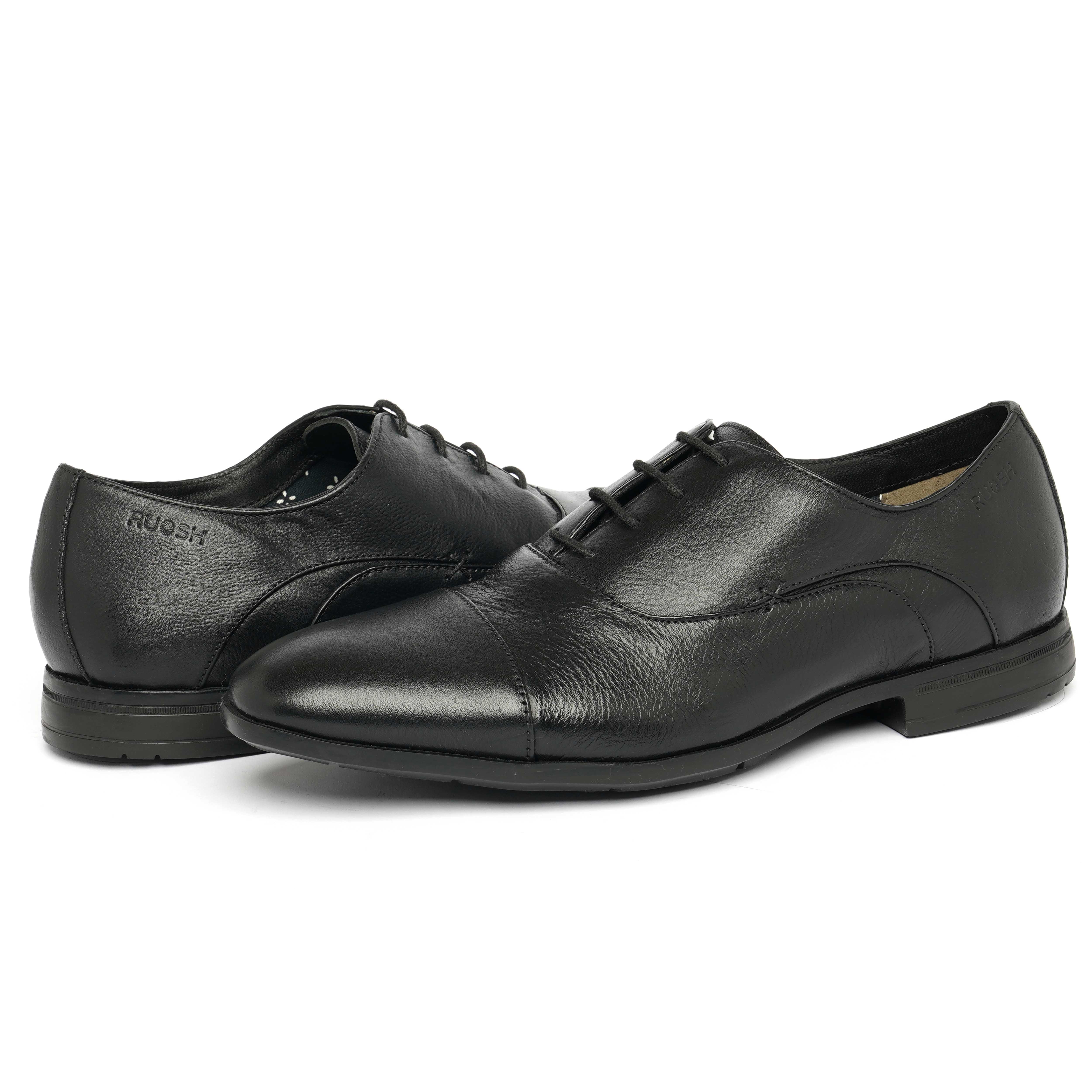 The Cameroon Ruosh Men Black Formal Oxford