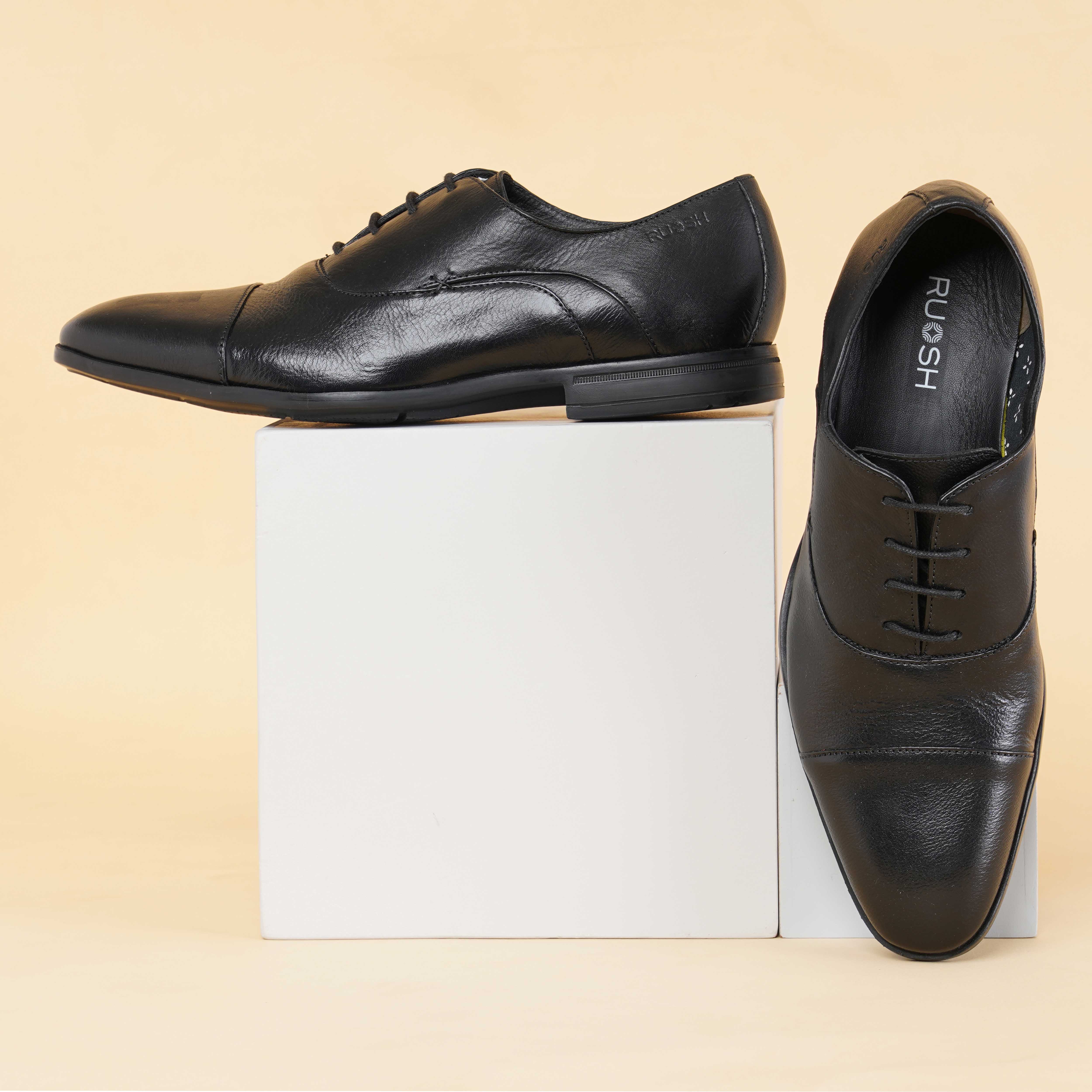 The Cameroon Ruosh Men Black Formal Oxford