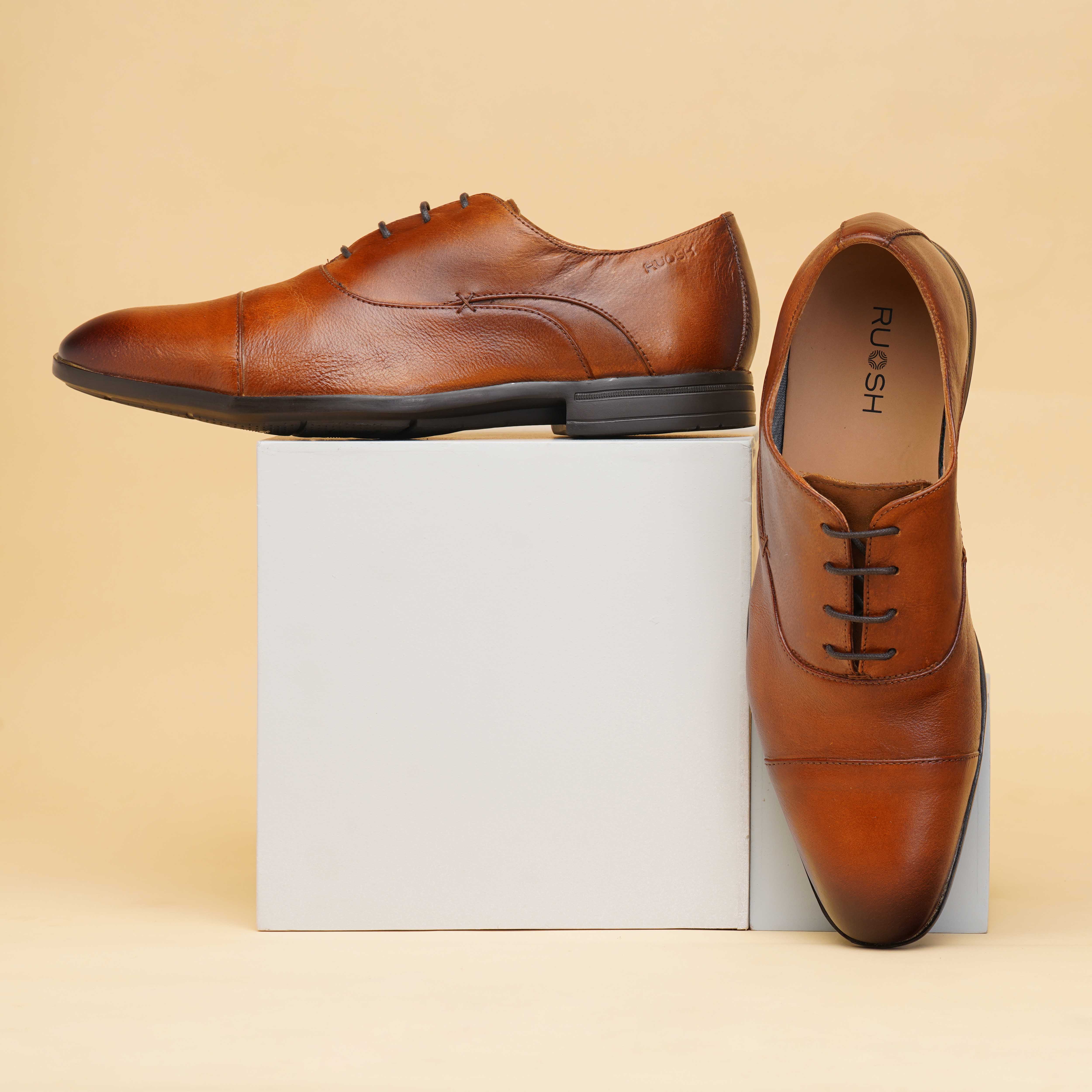 The Cameroon Ruosh Men Tan Formal Oxford