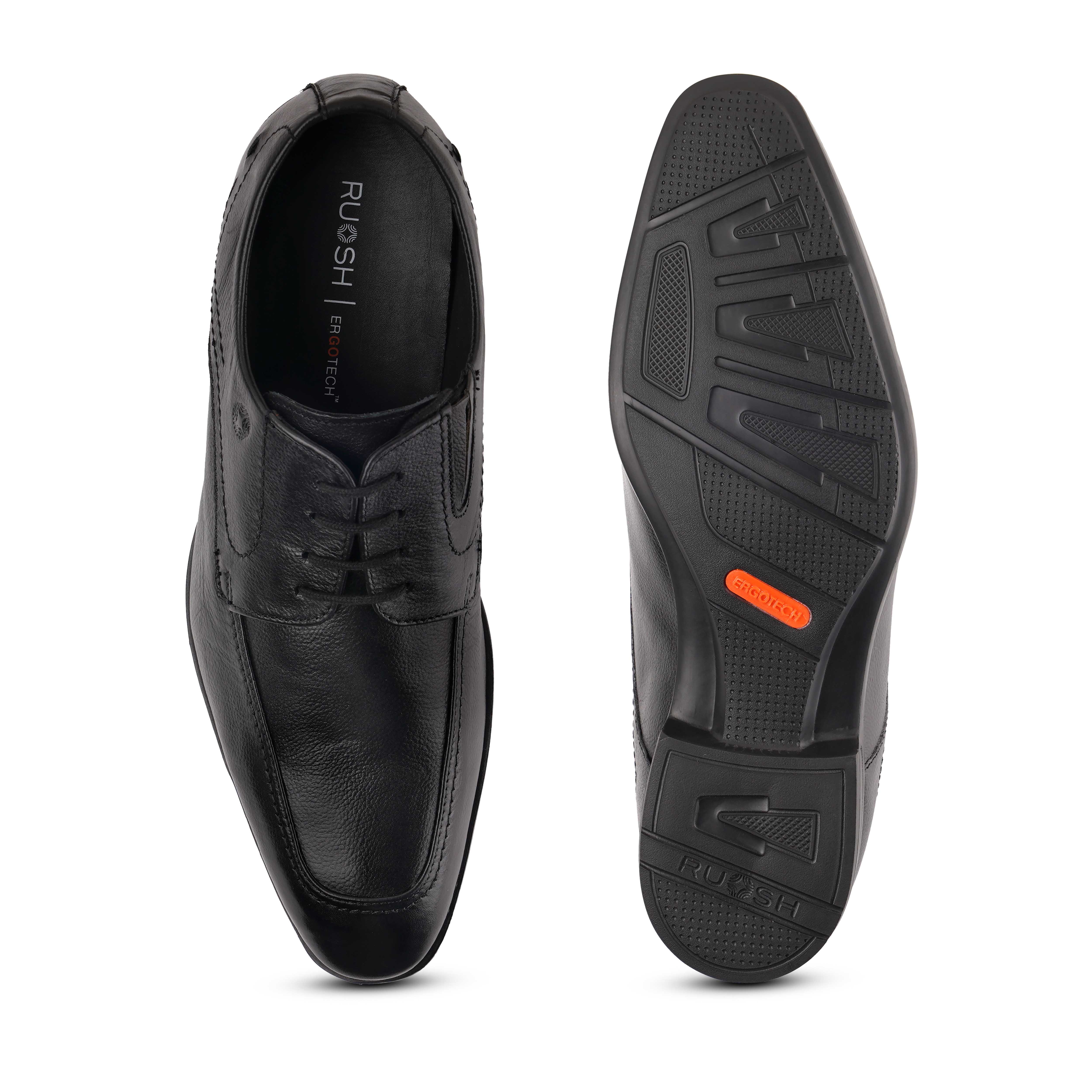 The Manchester Ruosh Men Black Formal Lace-Up