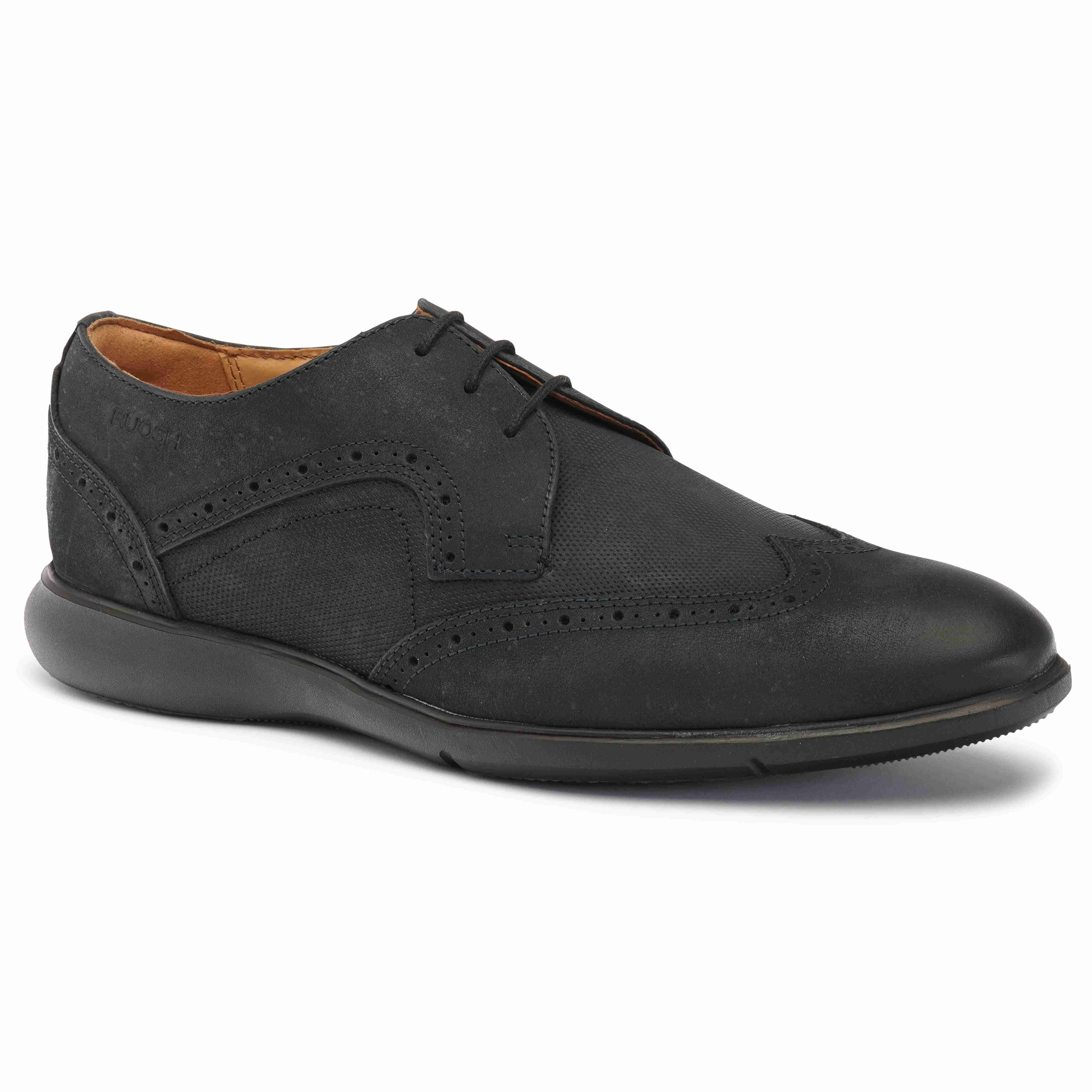 The Hybrid Ruosh Men Navy Wingtip Lace-Up