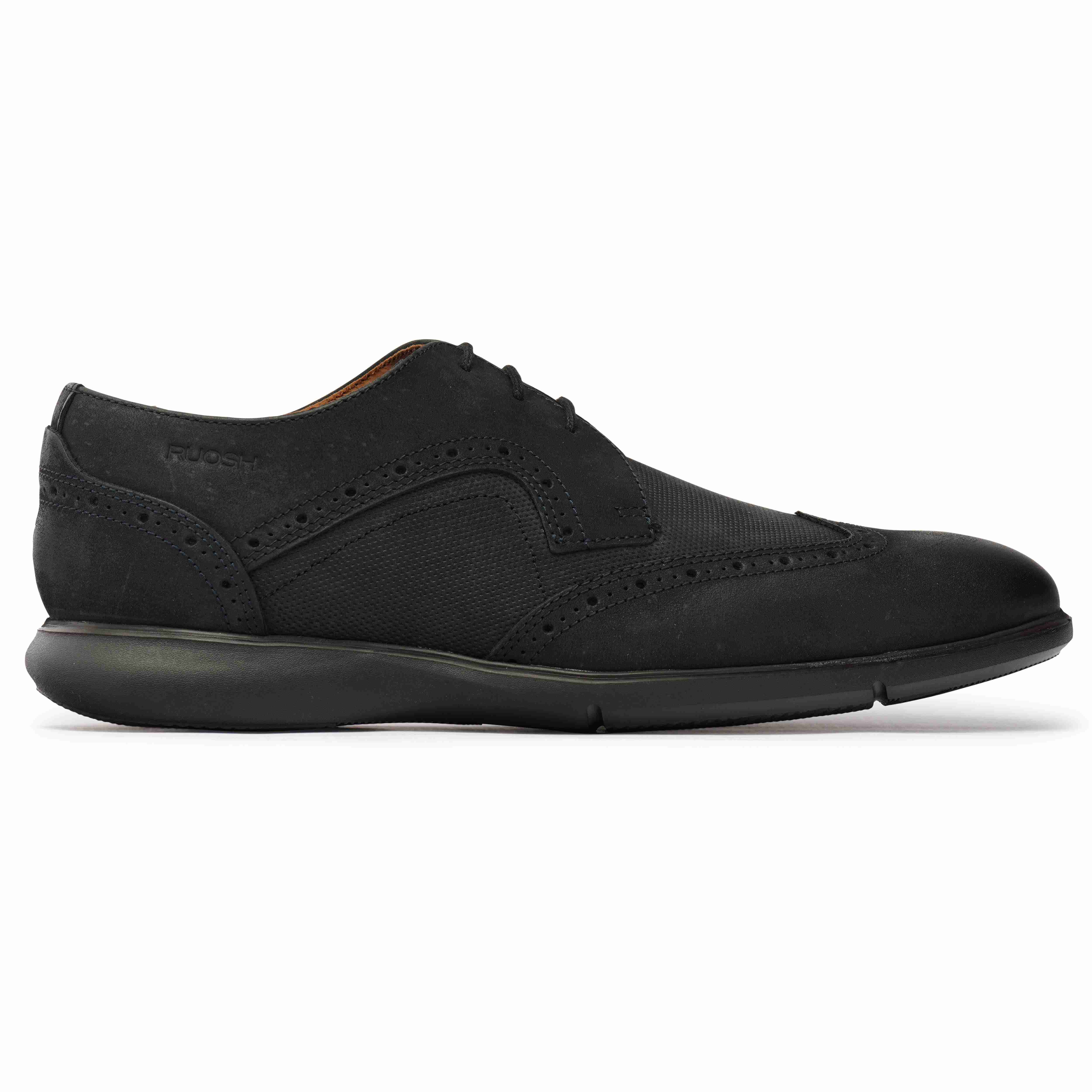 The Hybrid Ruosh Men Navy Wingtip Lace-Up