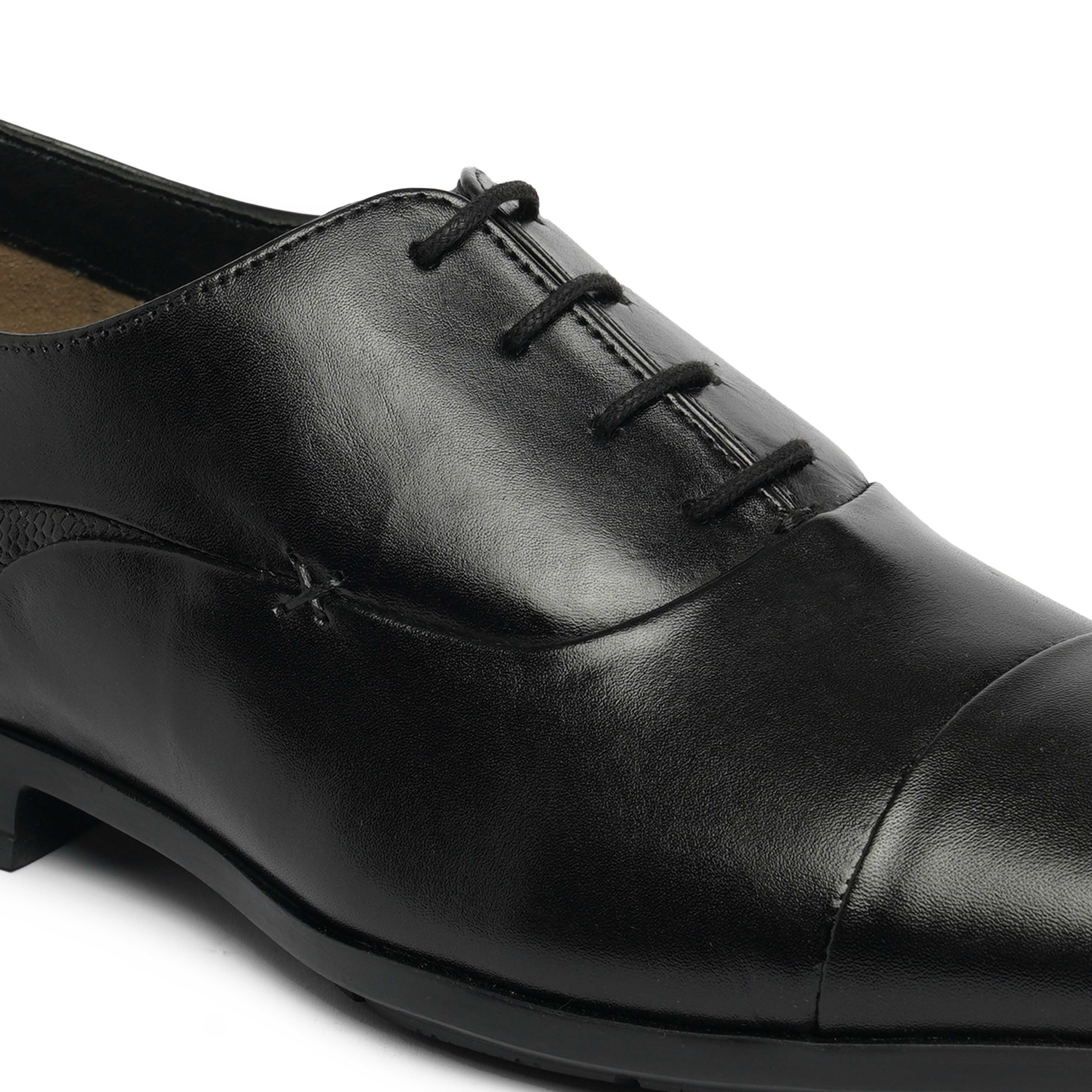 The Cameroon Ruosh Men Black Formal Lace-Up