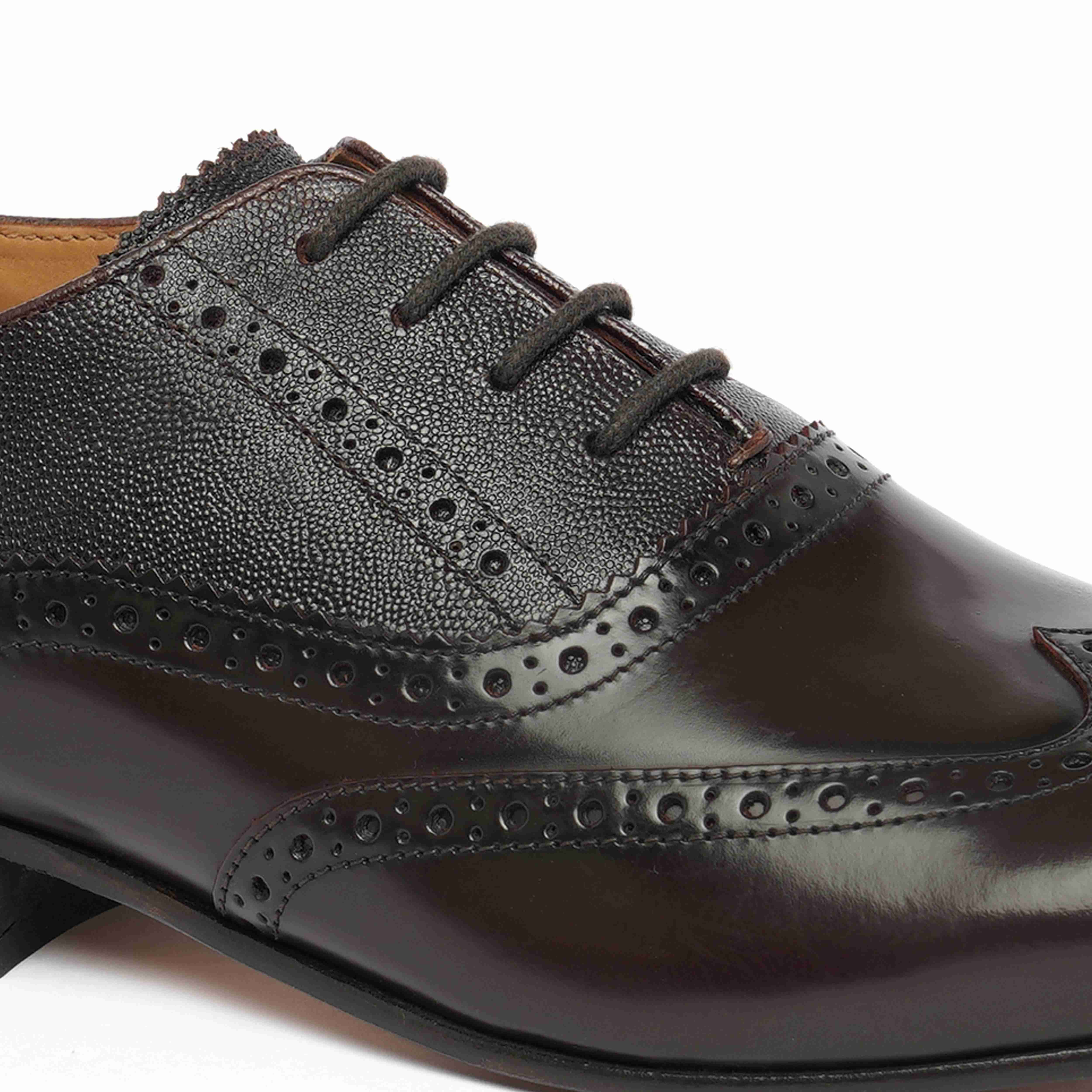 The Tivoli Ruosh Men Burgandy Glossy Oxford