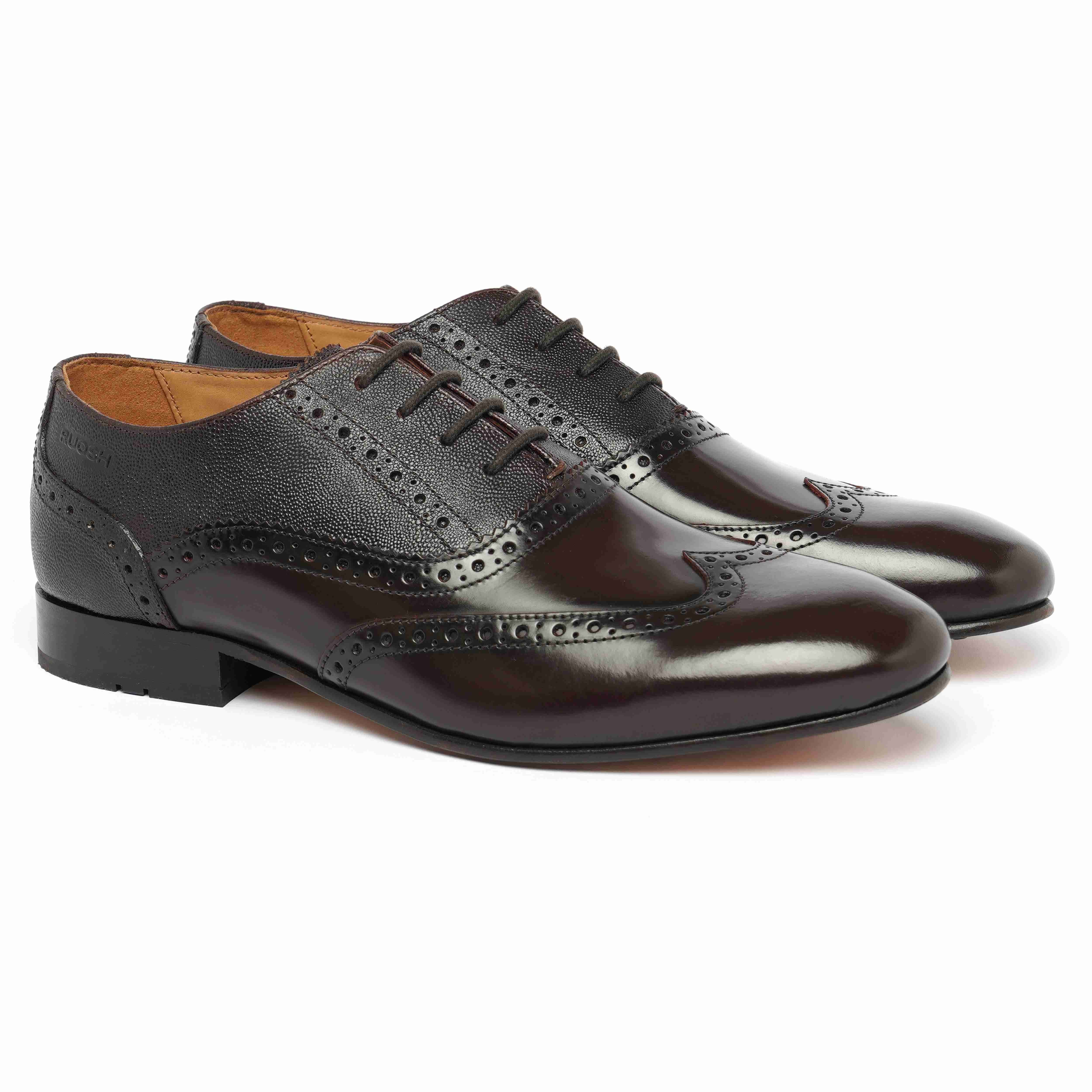 The Tivoli Ruosh Men Burgandy Glossy Oxford