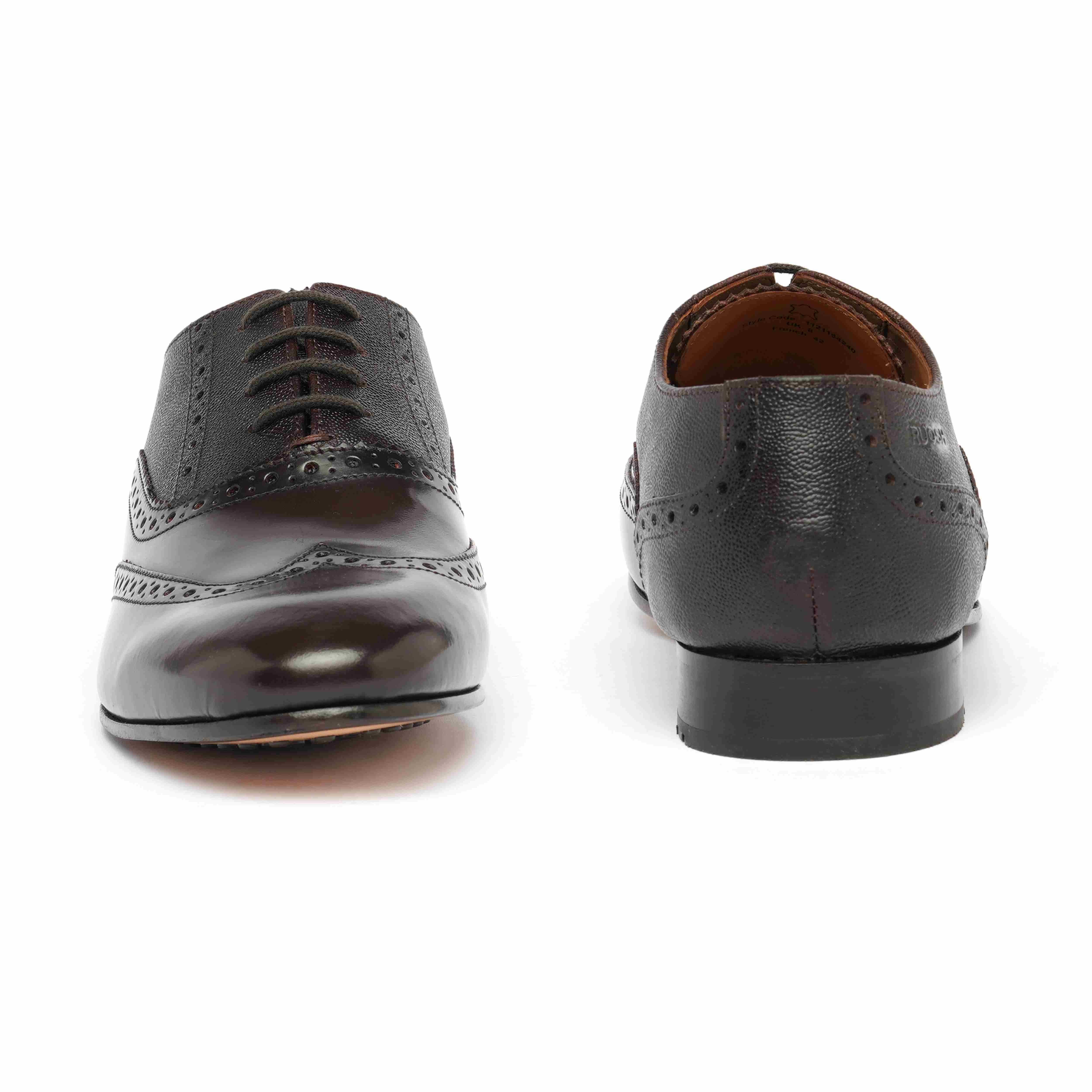 The Tivoli Ruosh Men Burgandy Glossy Oxford