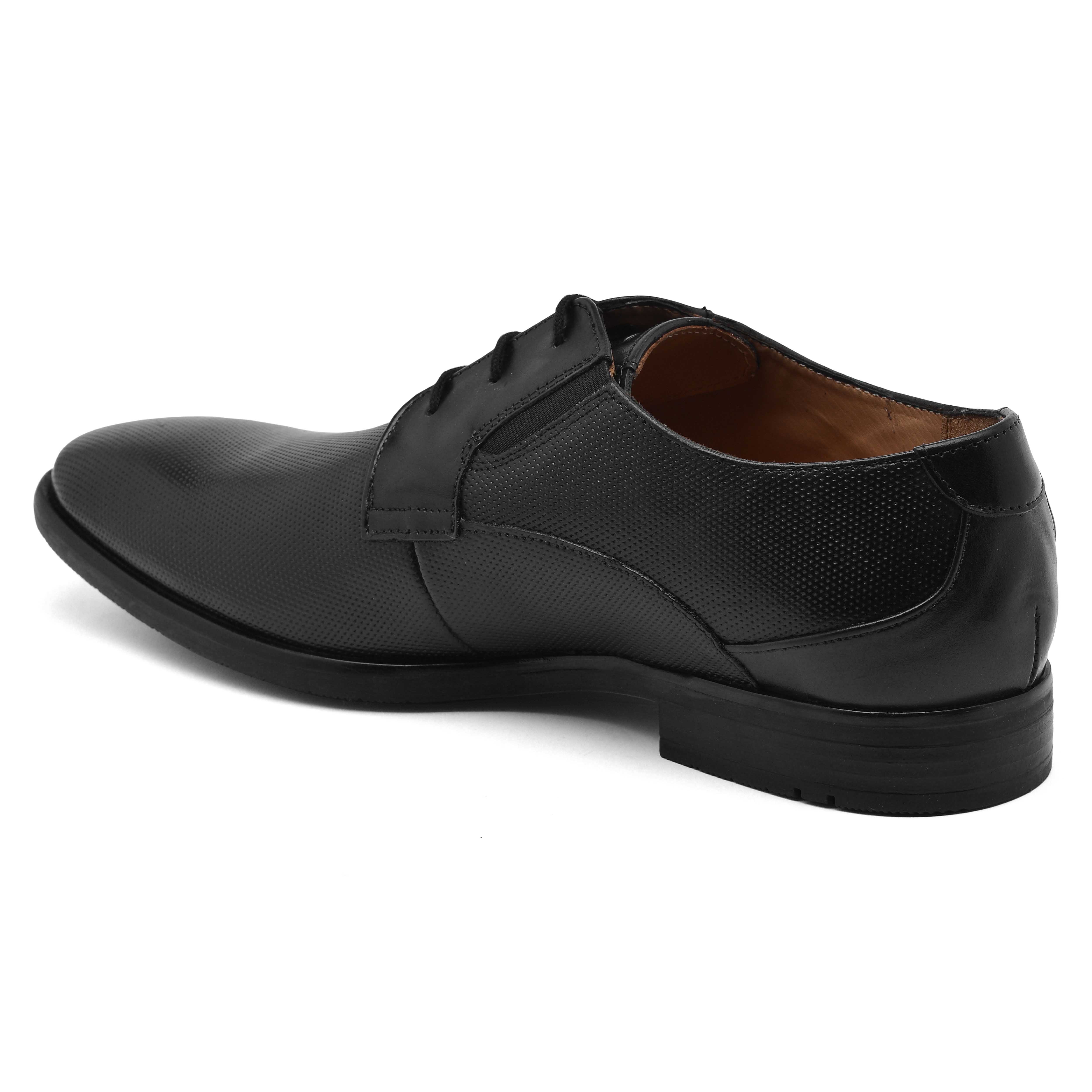 The Newyork Ruosh Men Black Formal Lace-Up