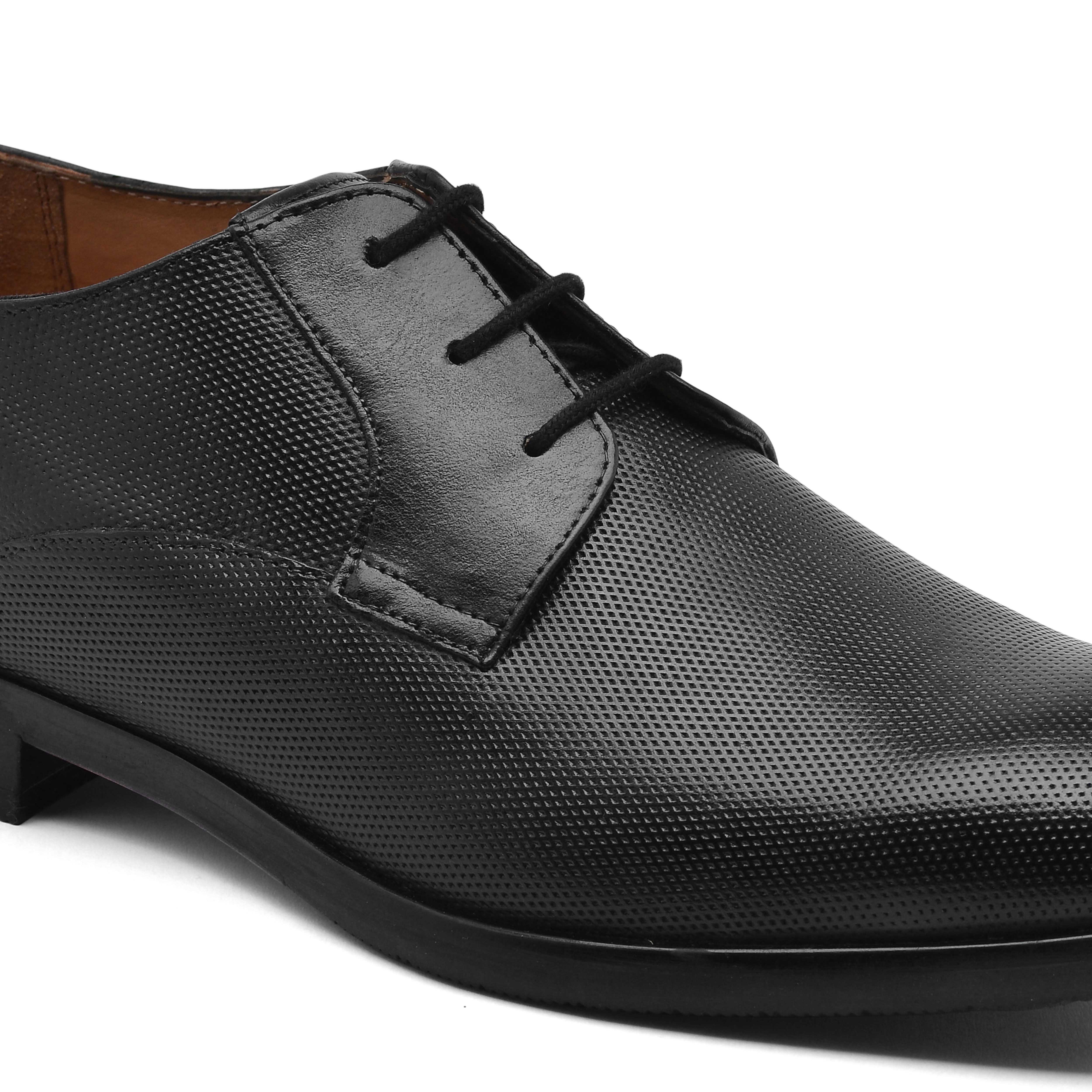 The Newyork Ruosh Men Black Formal Lace-Up