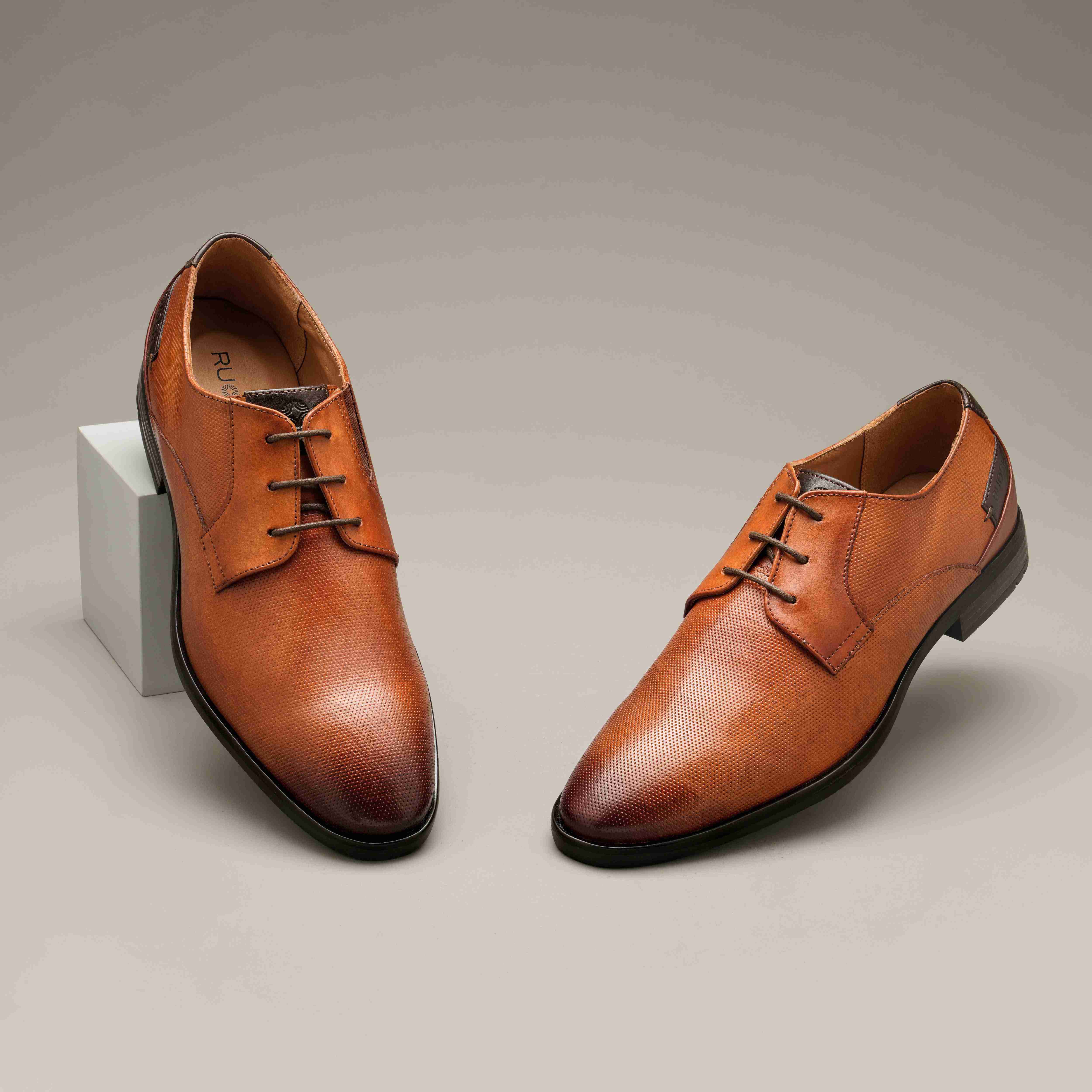 The Newyork Ruosh Men Tan Formal Lace-Up