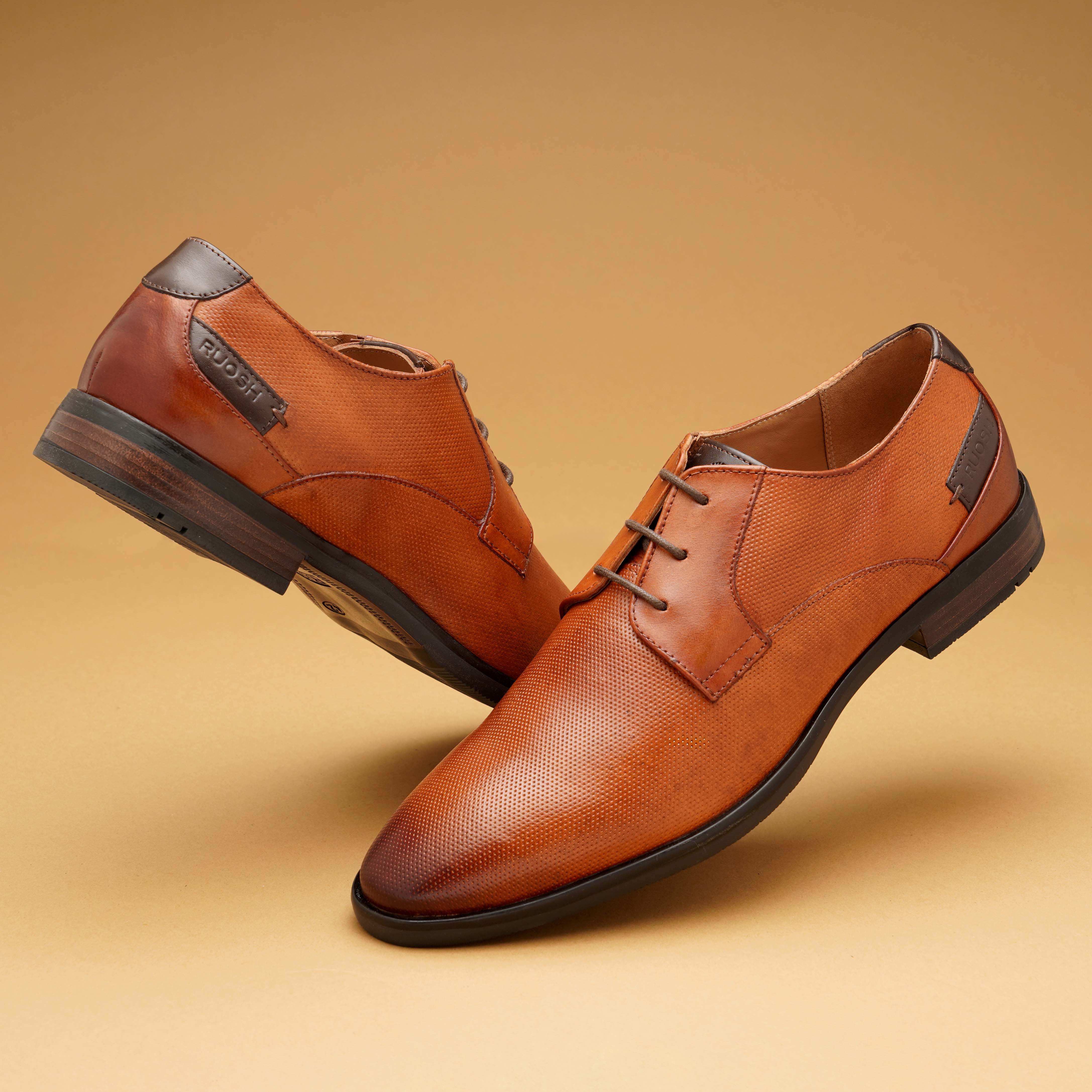 The Newyork Ruosh Men Tan Formal Lace-Up