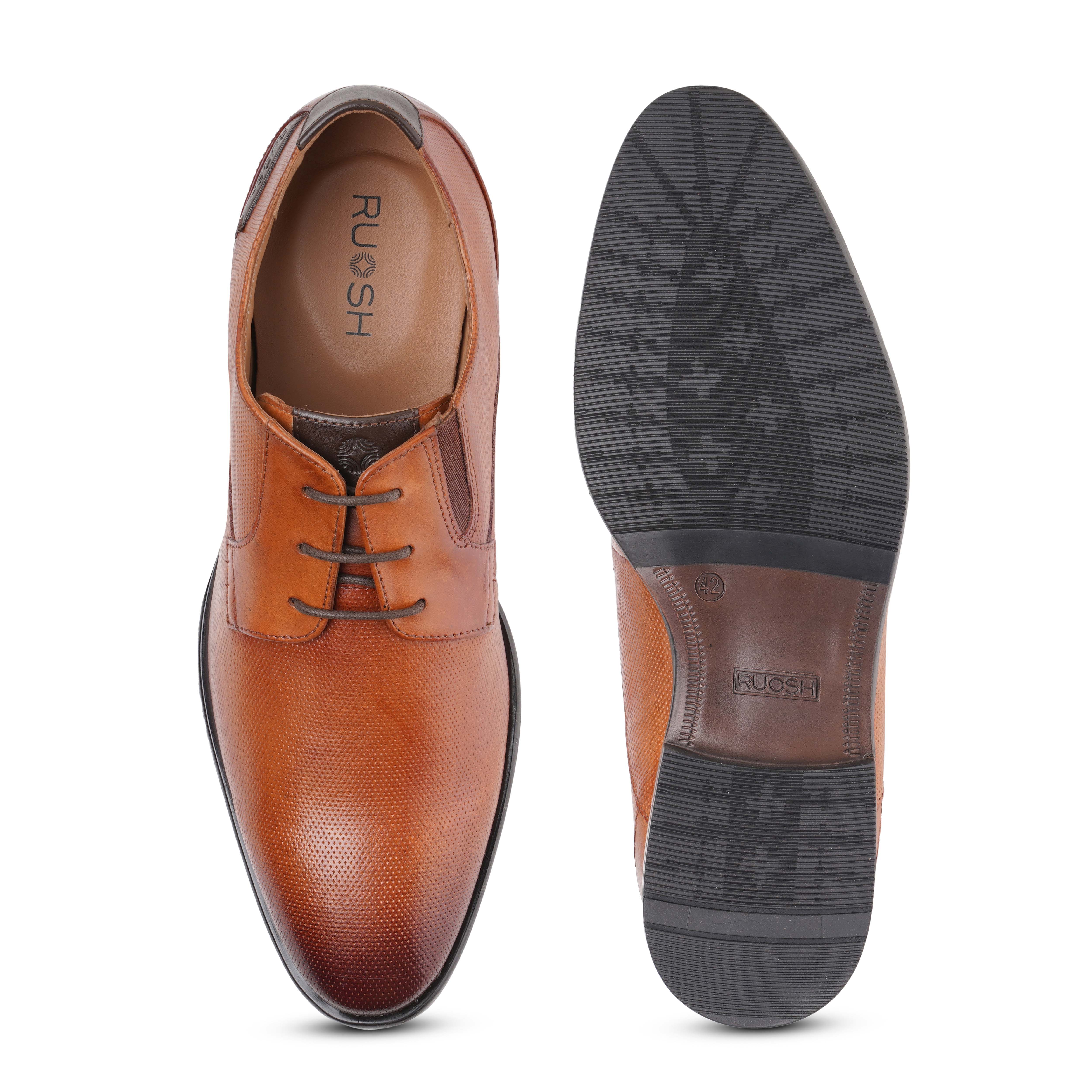 The Newyork Ruosh Men Tan Formal Lace-Up
