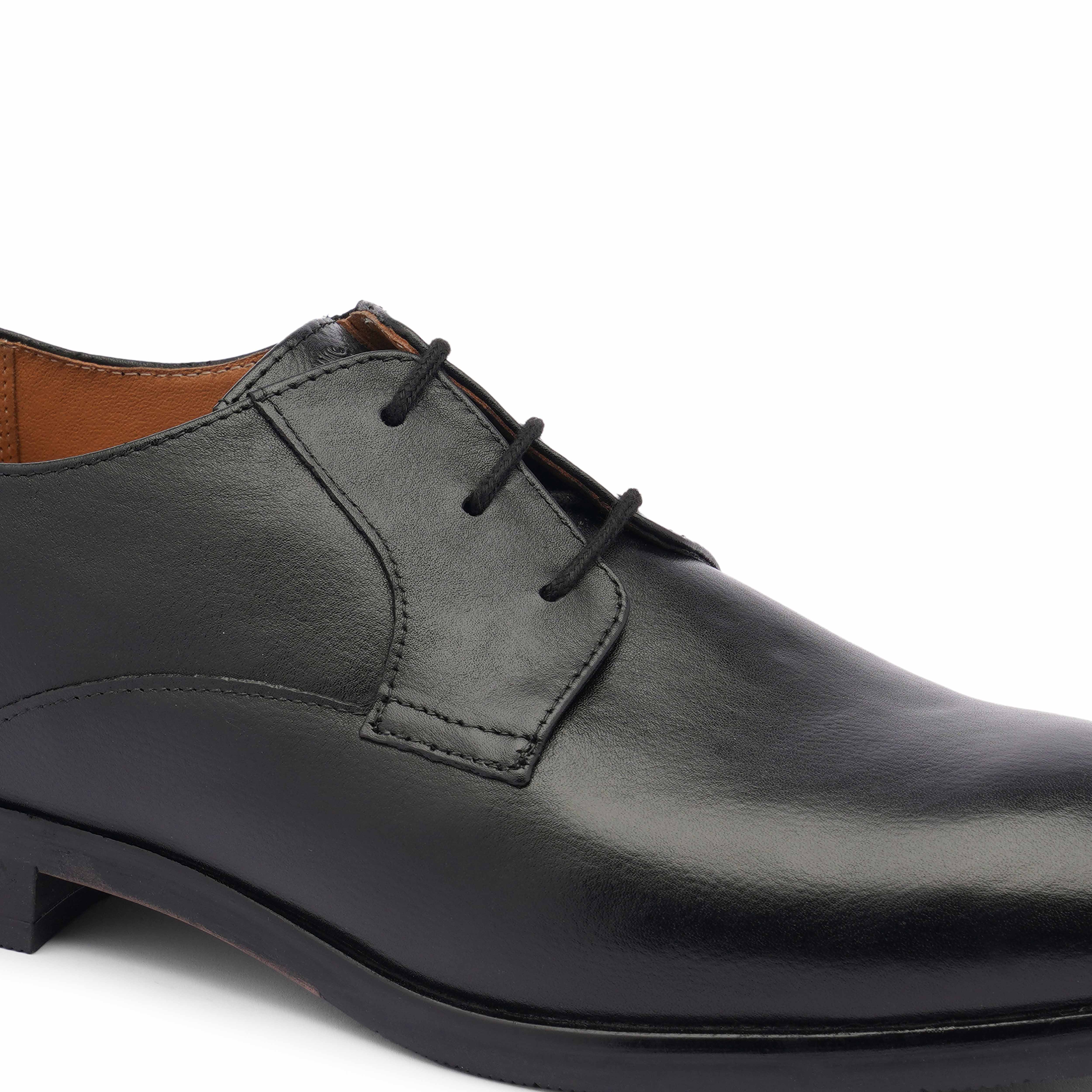 The Newyork Ruosh Men Black Formal Lace-Up