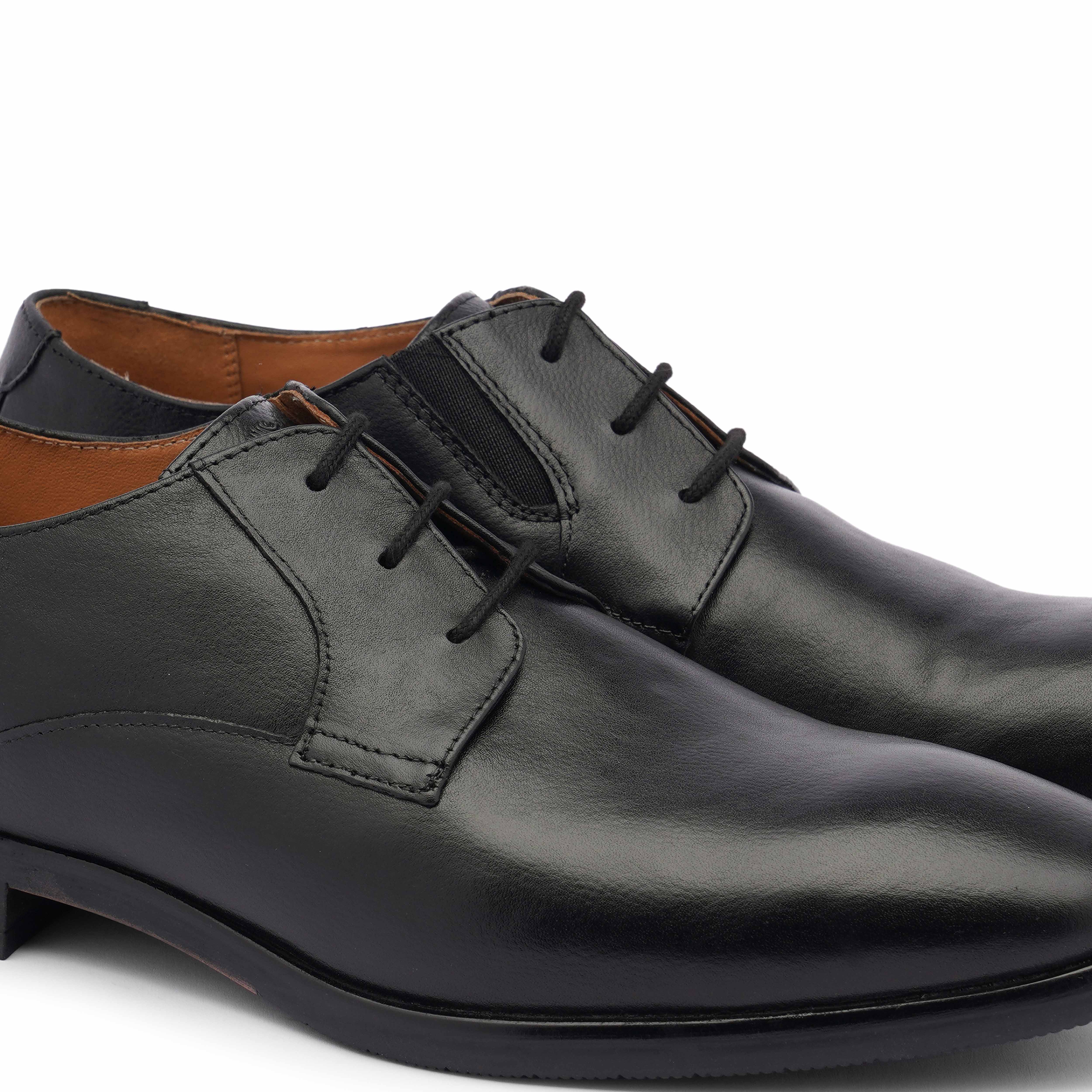 The Newyork Ruosh Men Black Formal Lace-Up
