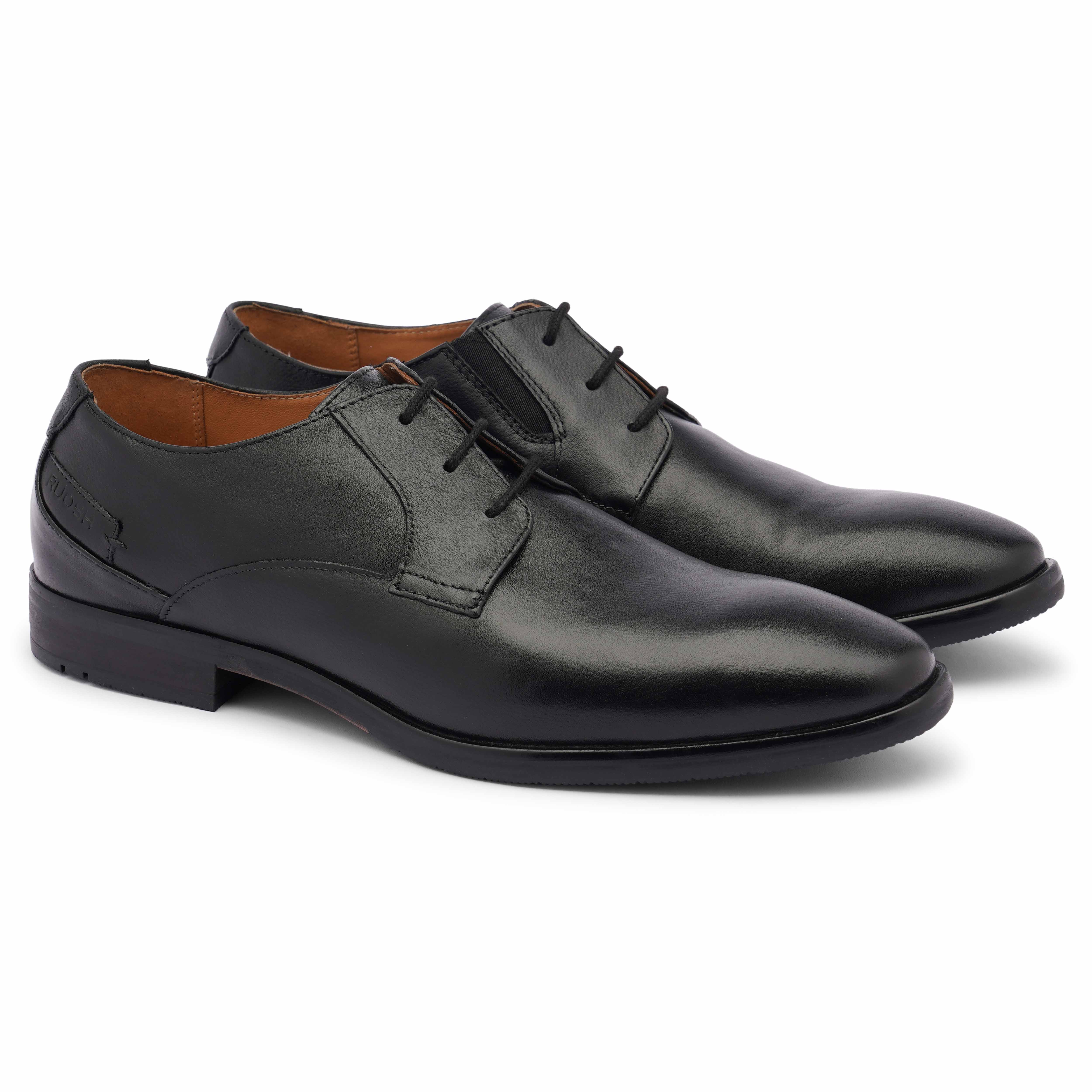 The Newyork Ruosh Men Black Formal Lace-Up