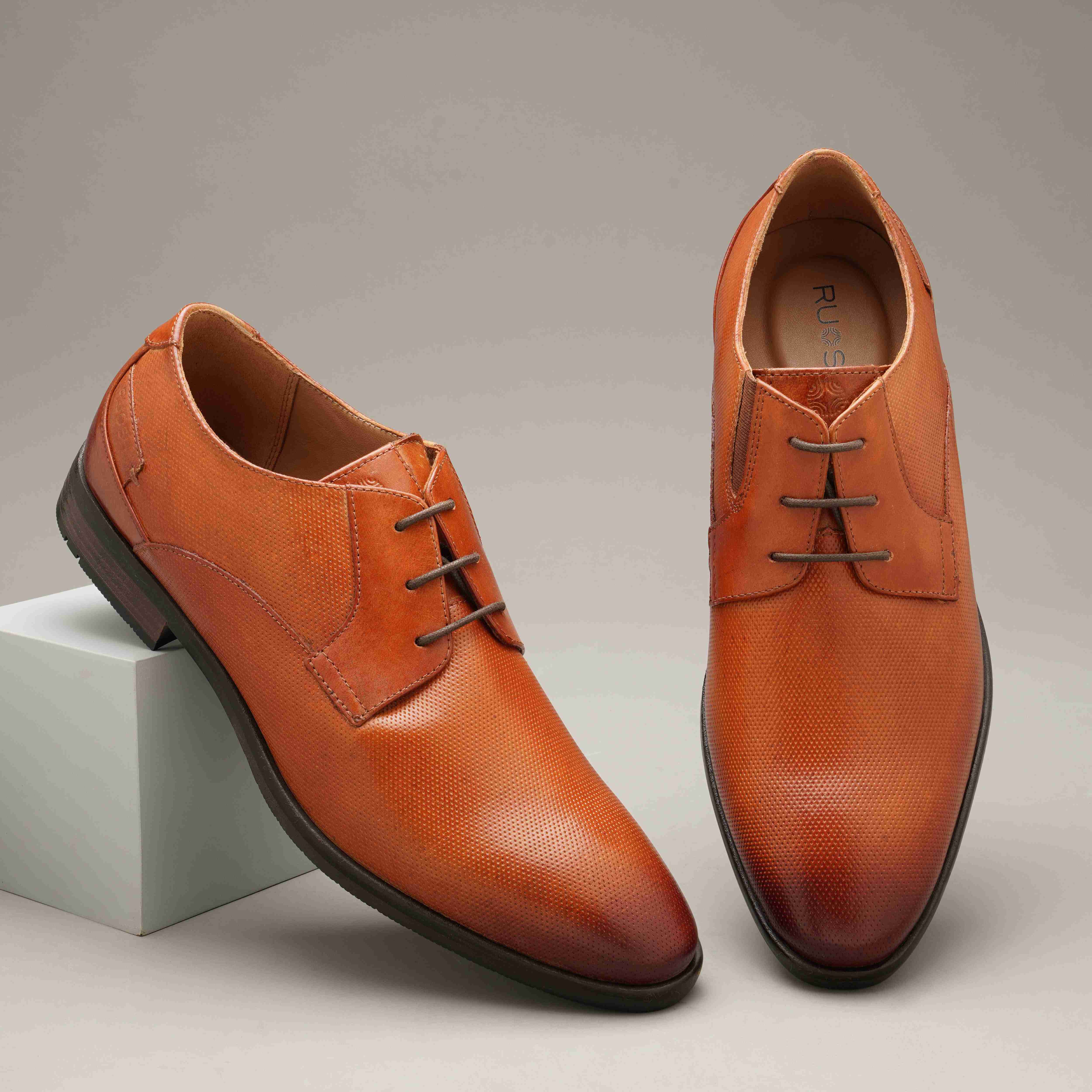 The Newyork Ruosh Men Tan Formal Lace-Up