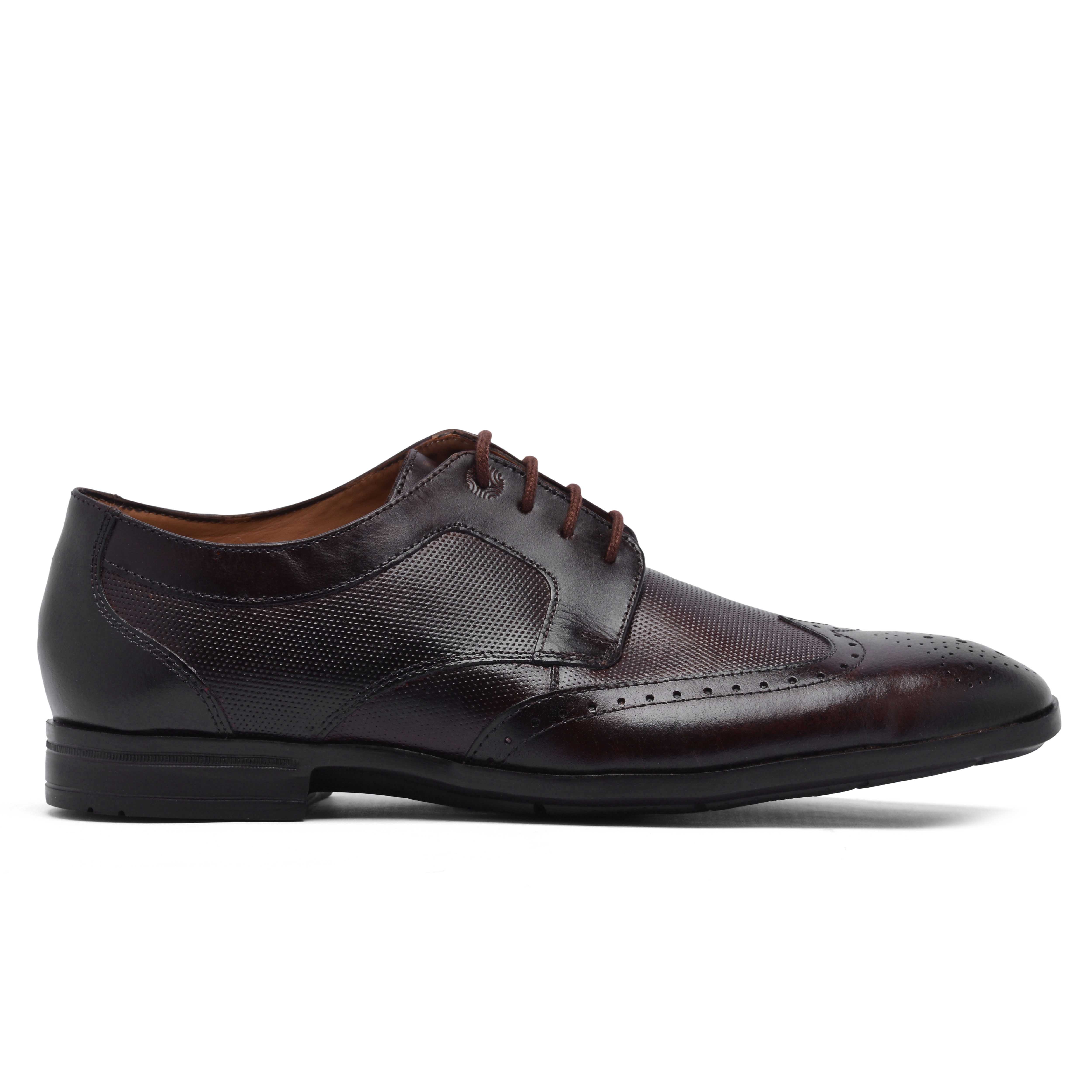 The Cameroon Ruosh Men Brown Wingtip Brogue Lace-Up