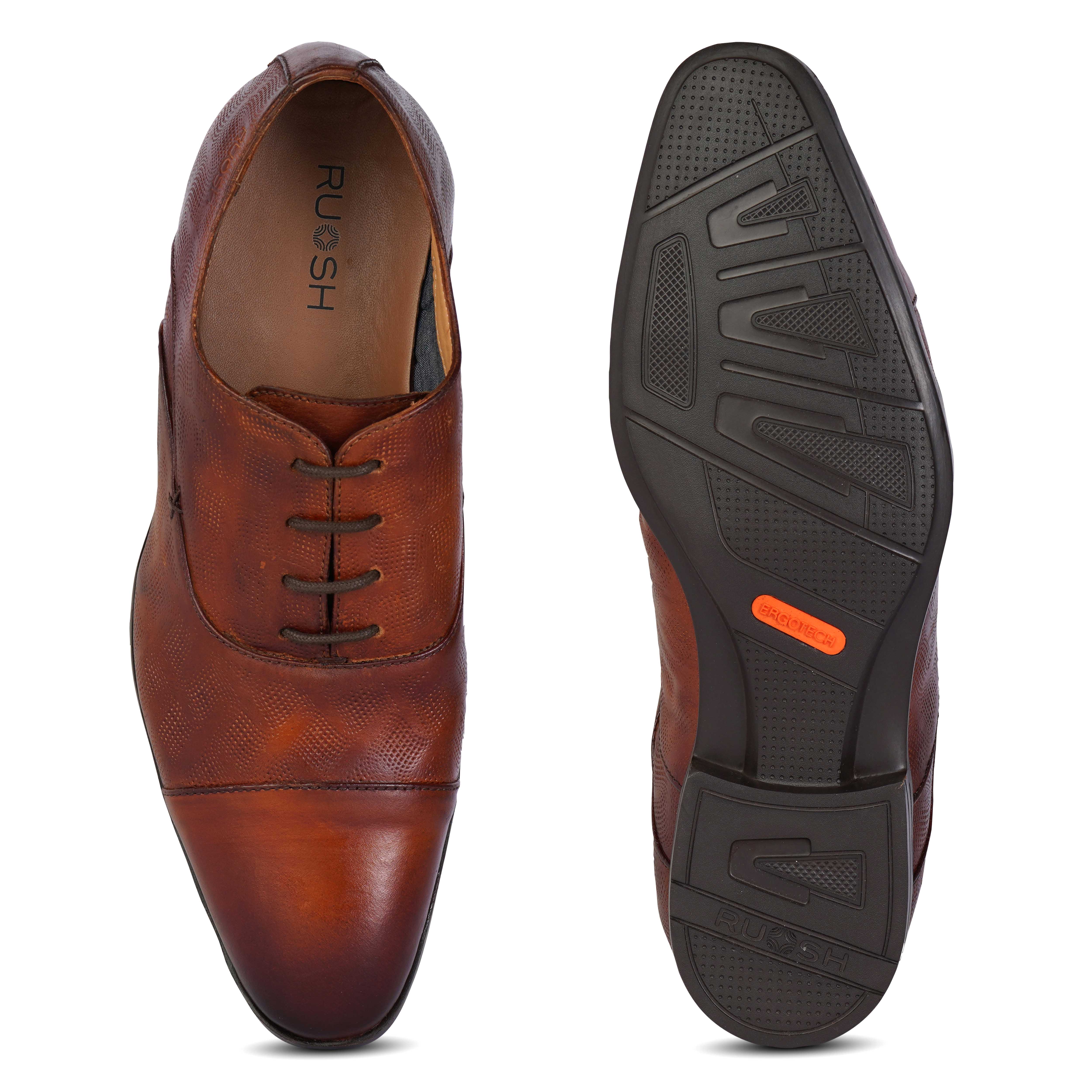 The Cameroon Ruosh Men Brown Formal Oxford