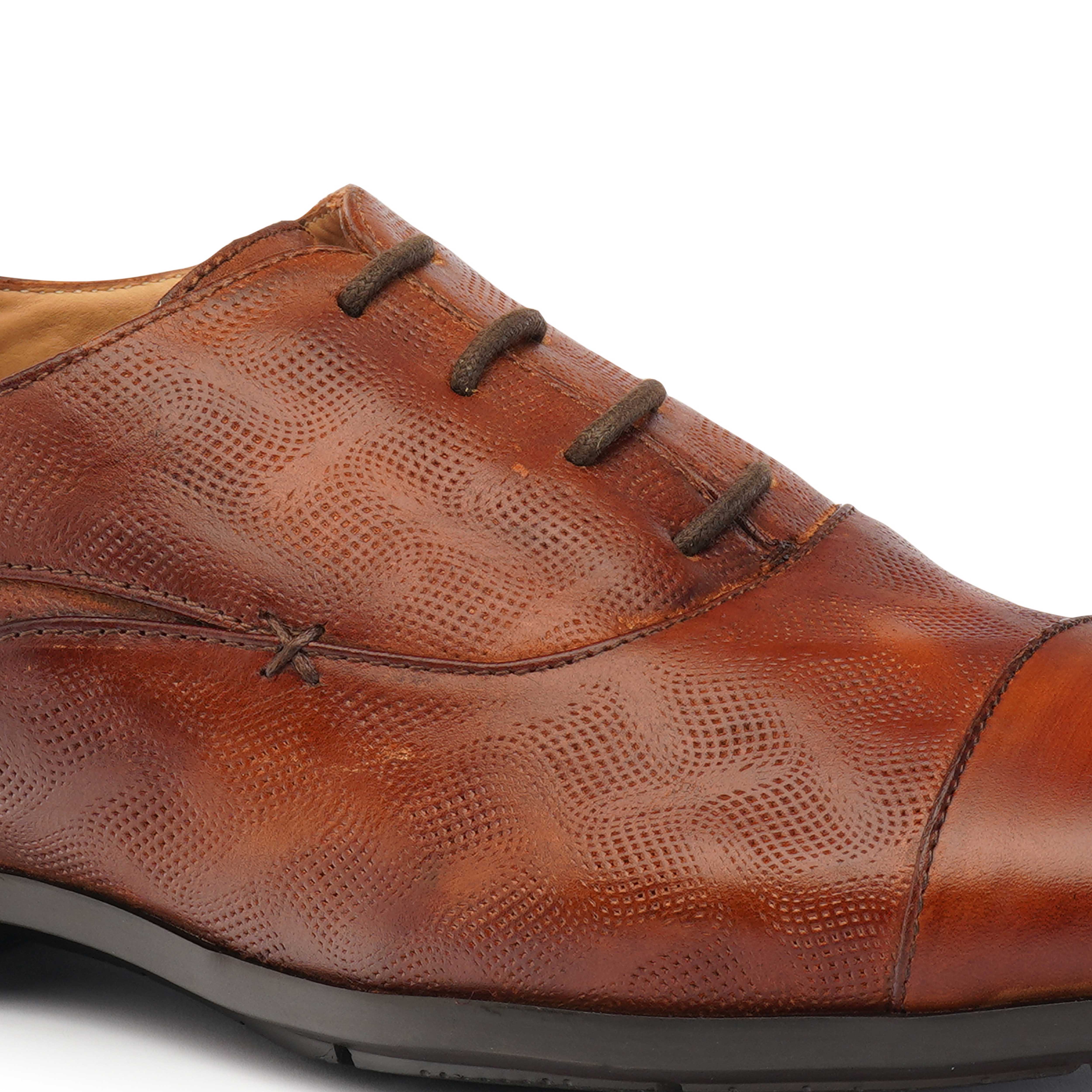 The Cameroon Ruosh Men Brown Formal Oxford
