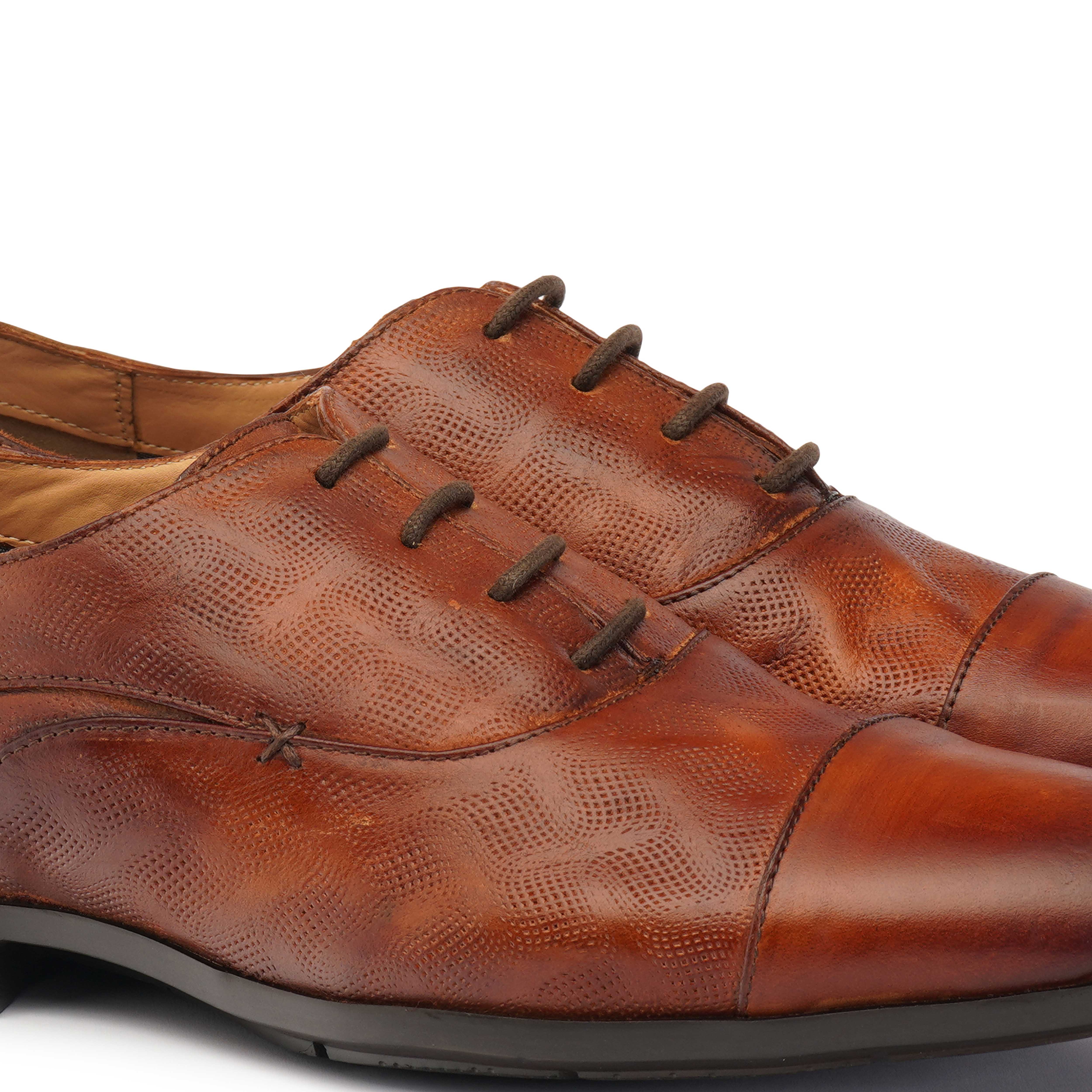 The Cameroon Ruosh Men Brown Formal Oxford