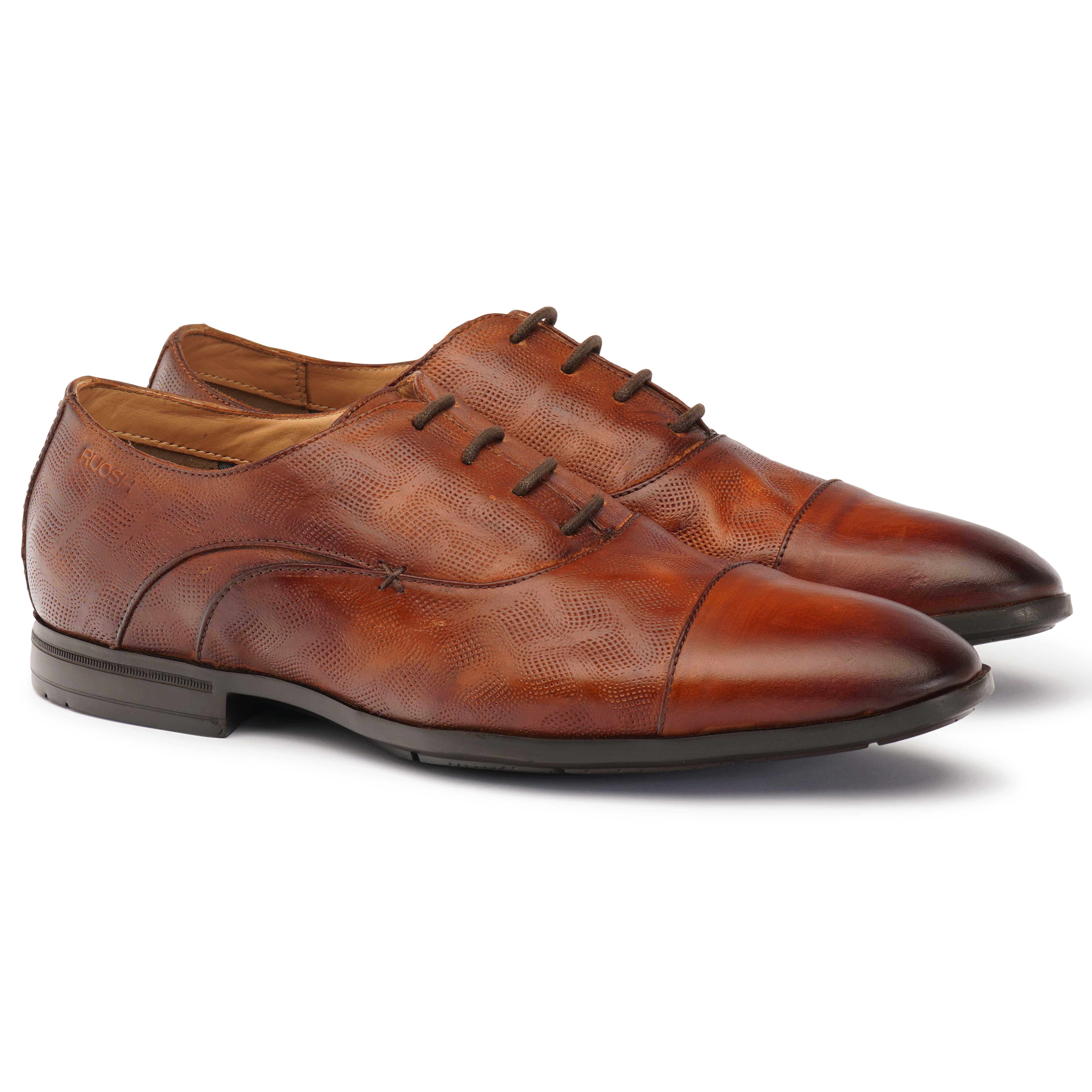 The Cameroon Ruosh Men Brown Formal Oxford