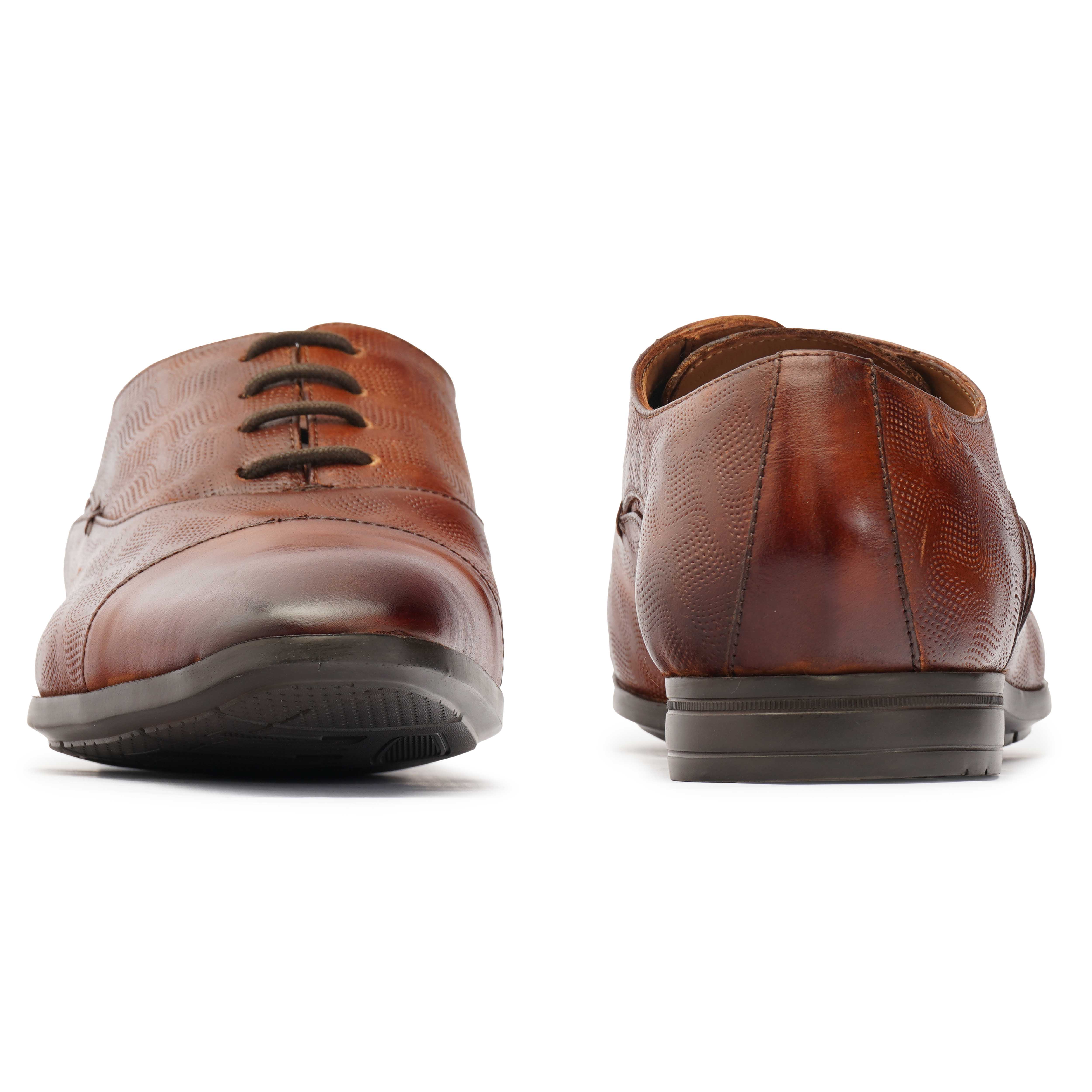 The Cameroon Ruosh Men Brown Formal Oxford