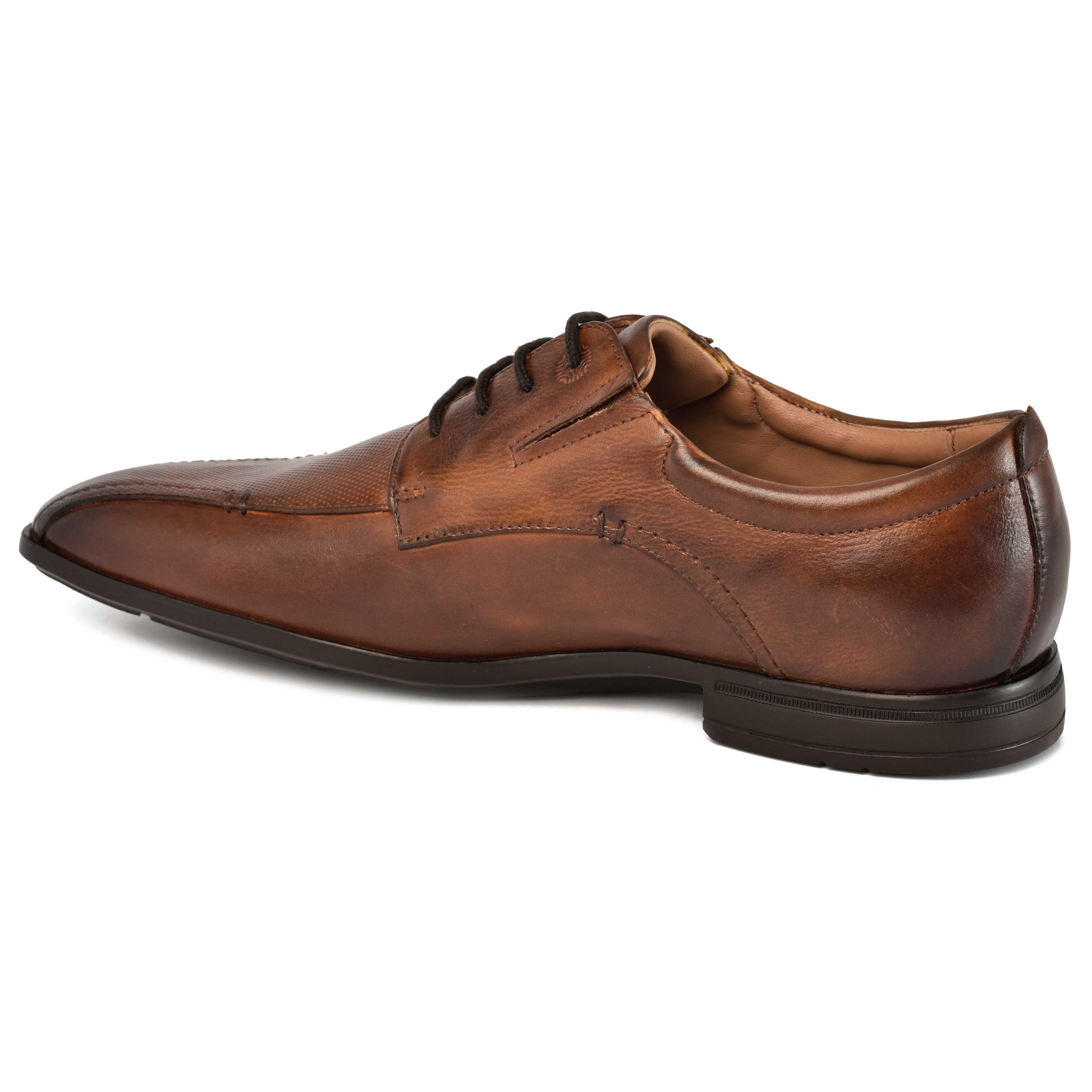 The Cameroon Ruosh Men Brown Bicycle-Cut Lace-Up